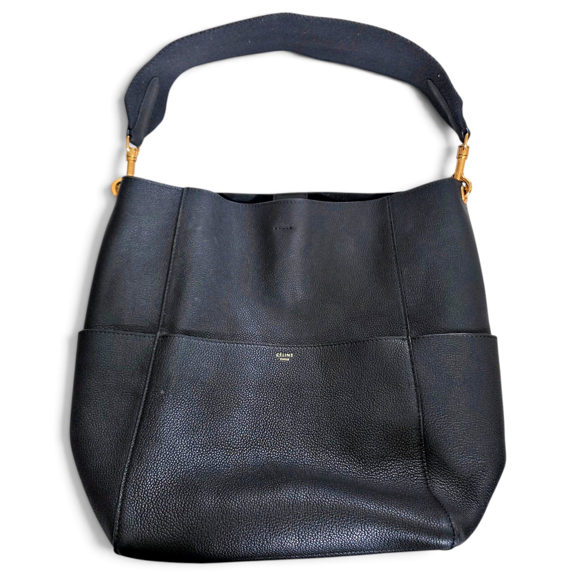 Seau Sangle leather handbag