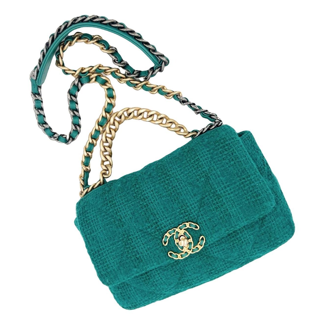 Chanel 19 tweed handbag