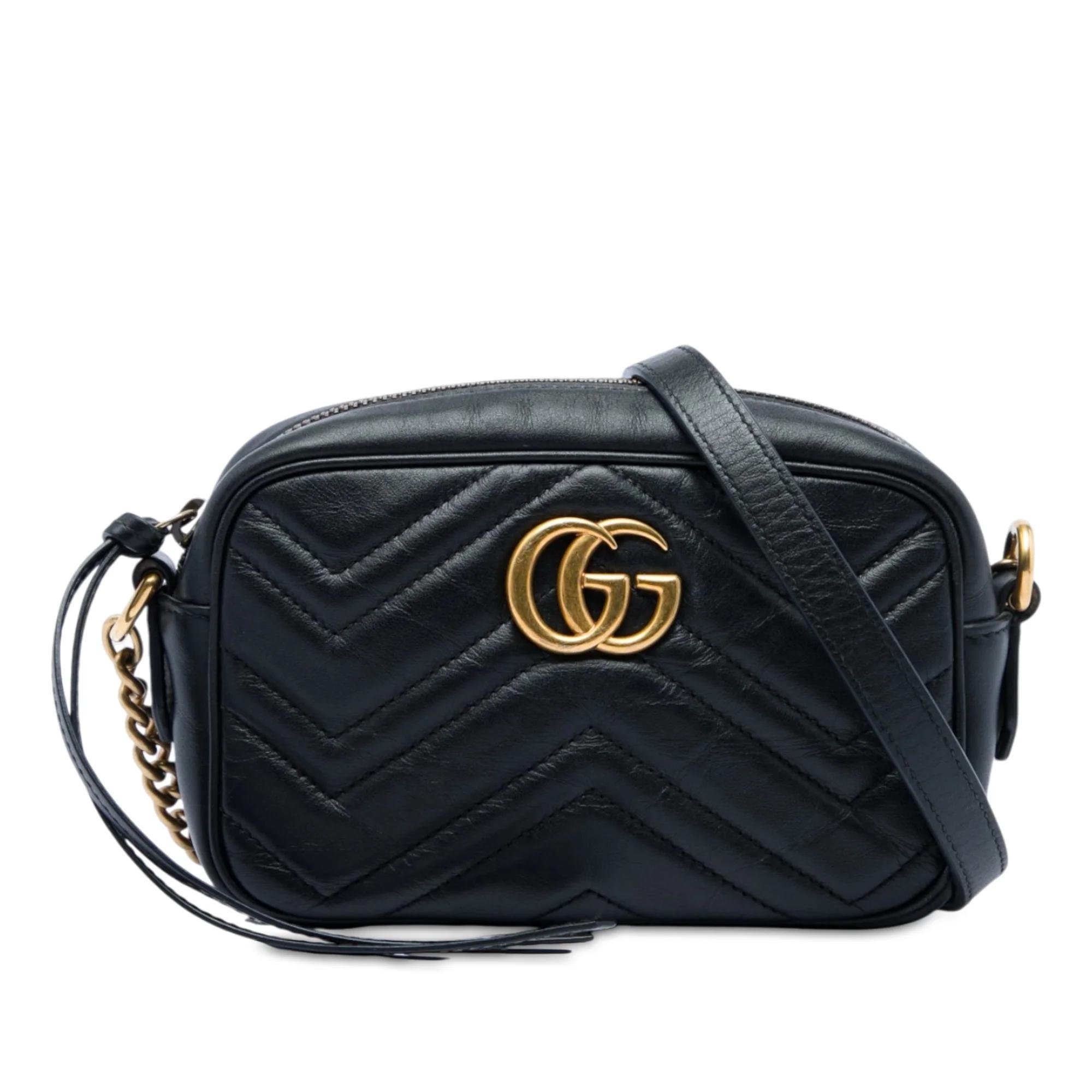 GG Marmont pony-style calfskin handbag