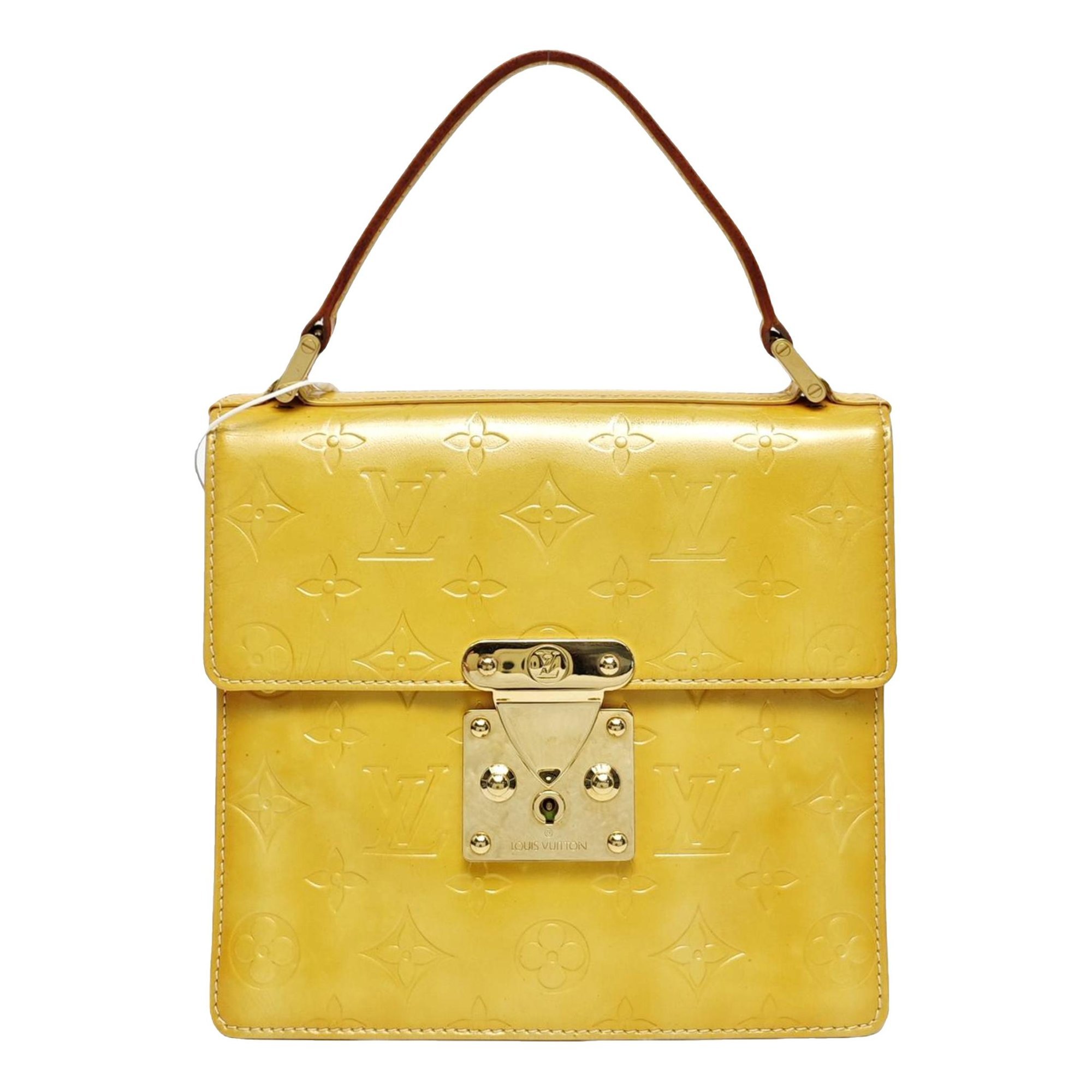Spring street patent leather handbag