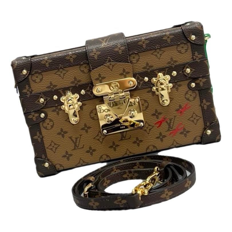 Petite Malle leather handbag