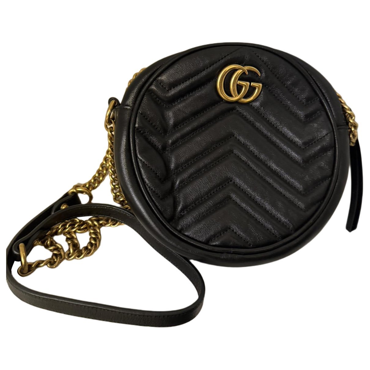 GG Marmont Circle leather crossbody bag