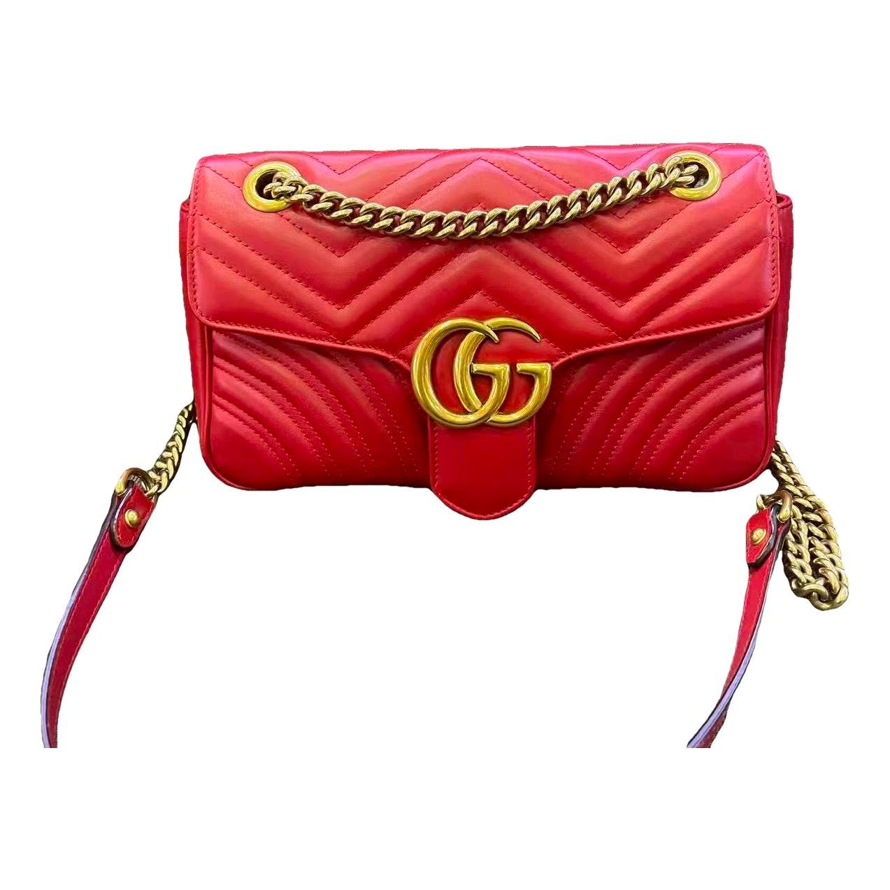 GG Marmont Flap leather handbag