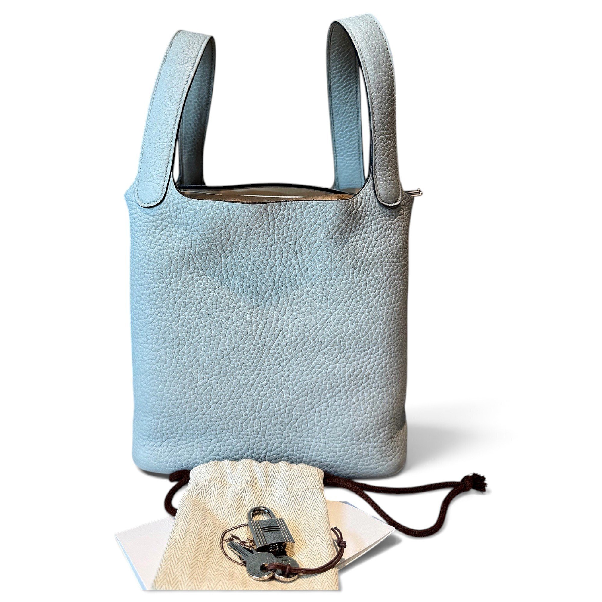 Picotin leather handbag