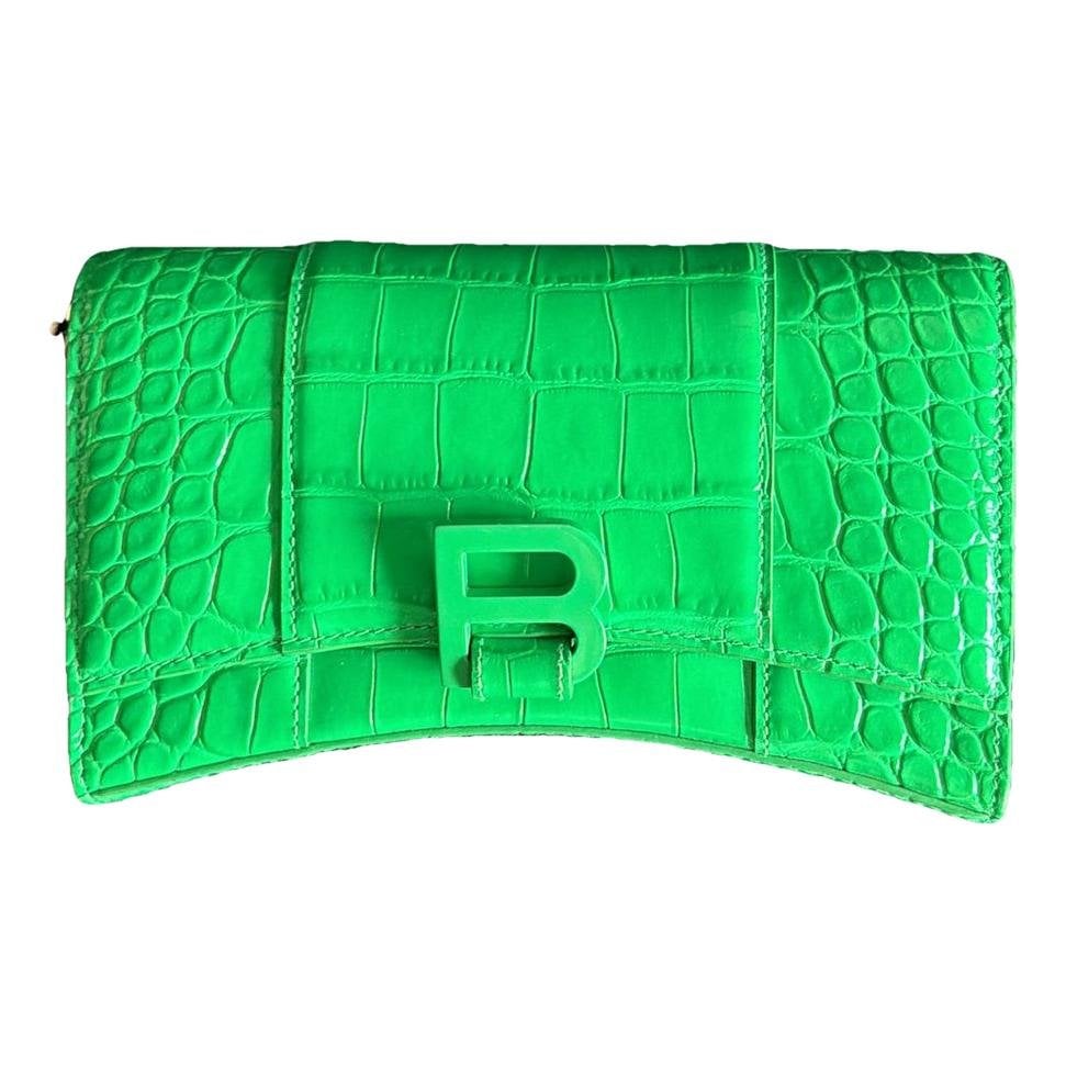 Hourglass patent leather crossbody bag
