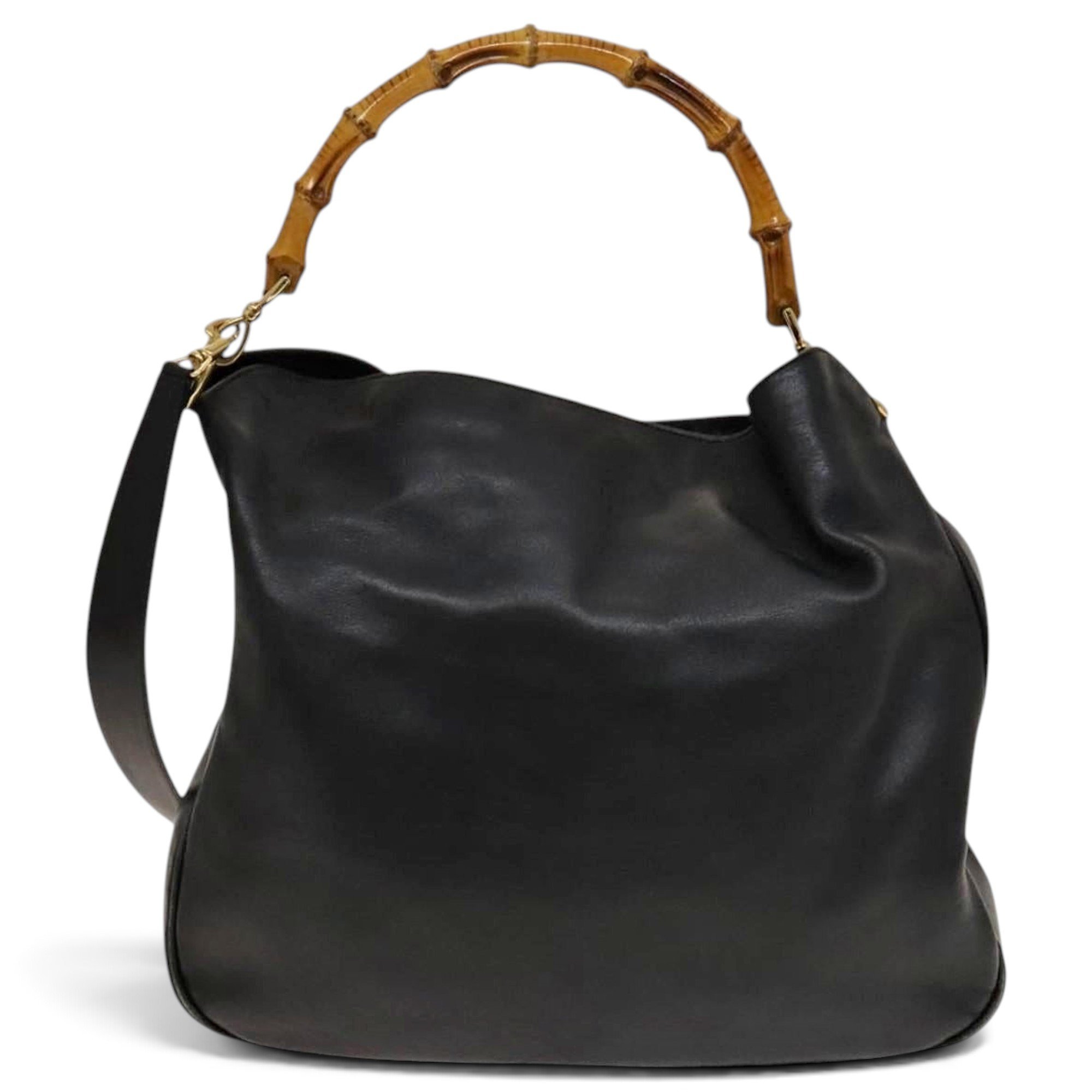 Bamboo leather handbag