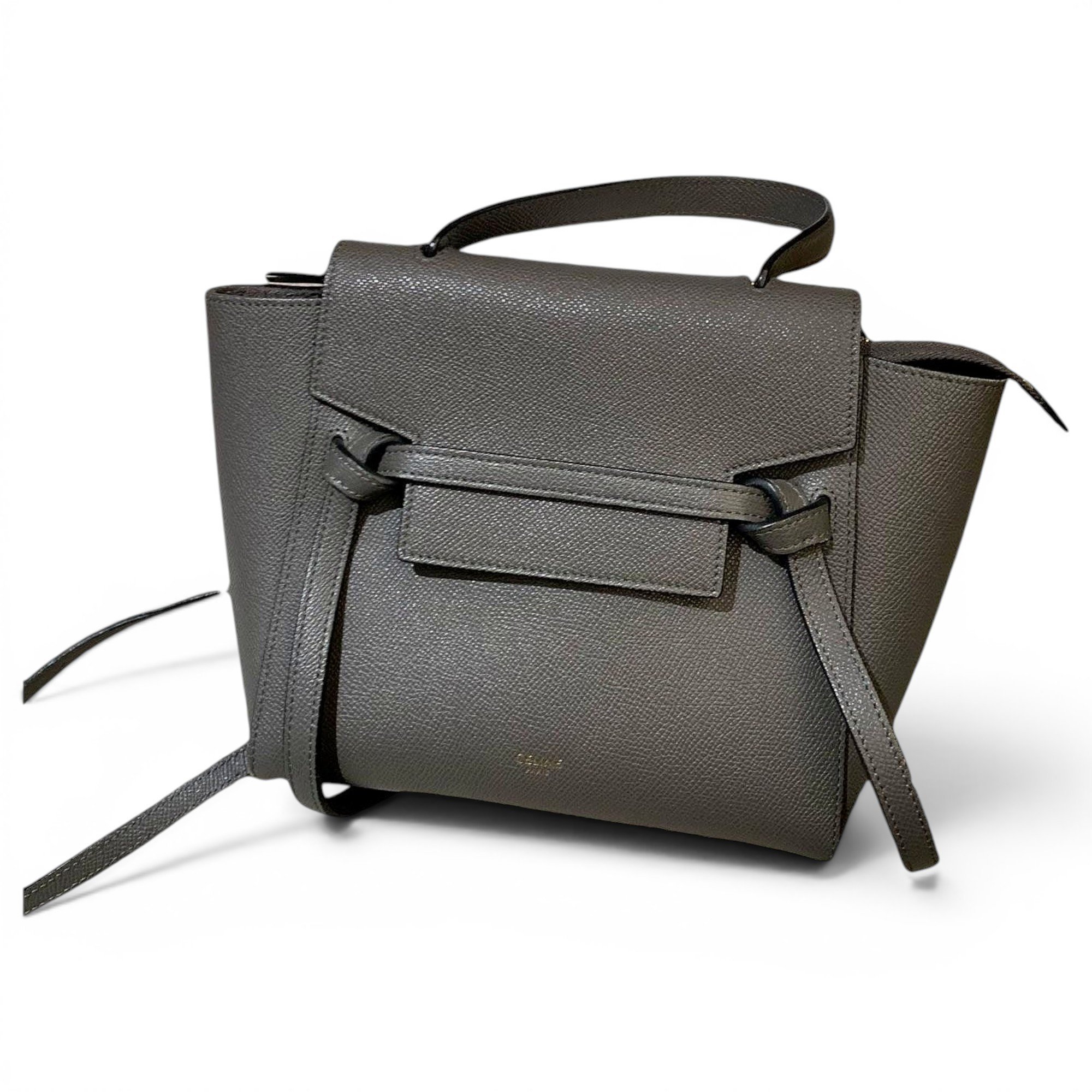 Belt leather handbag