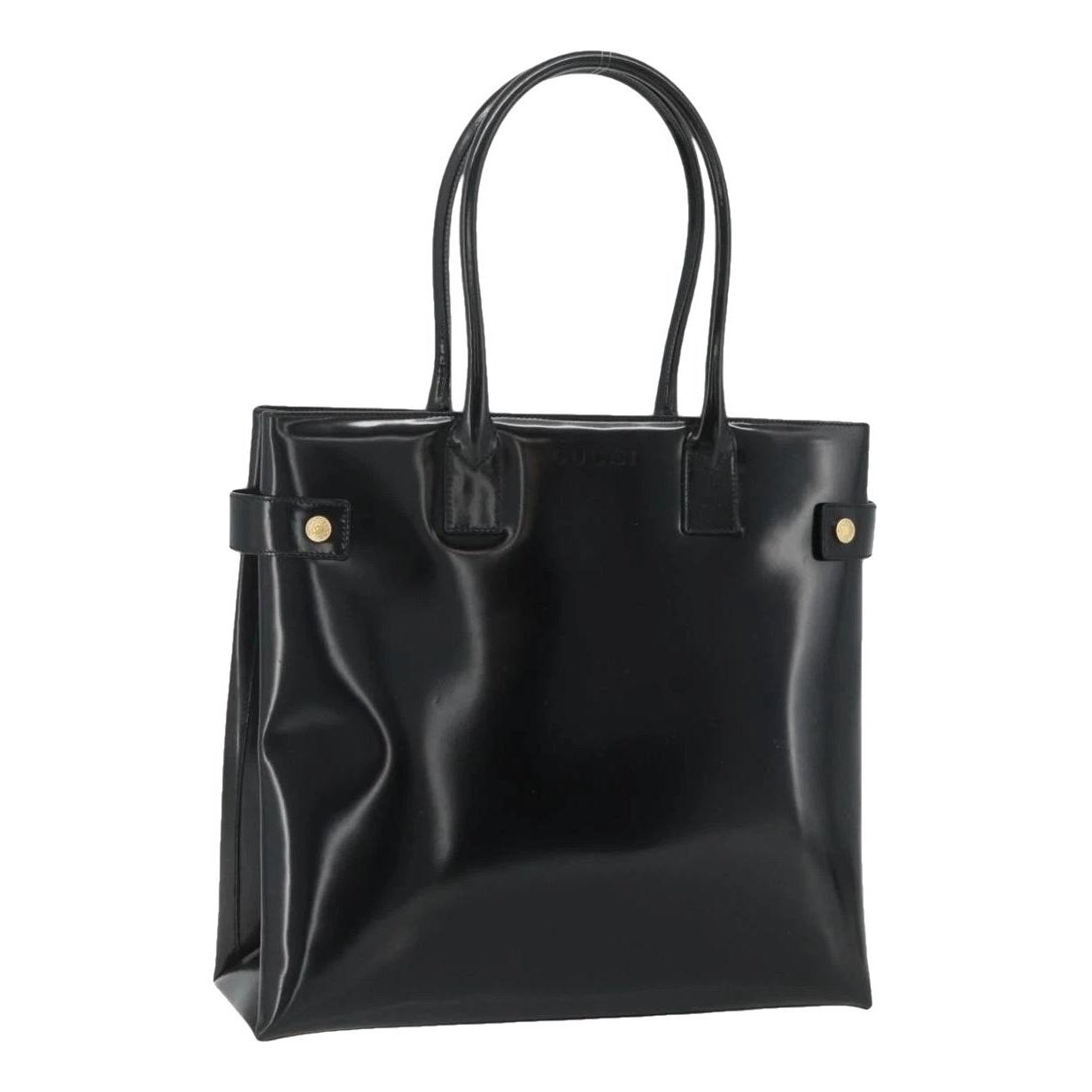 Patent leather handbag