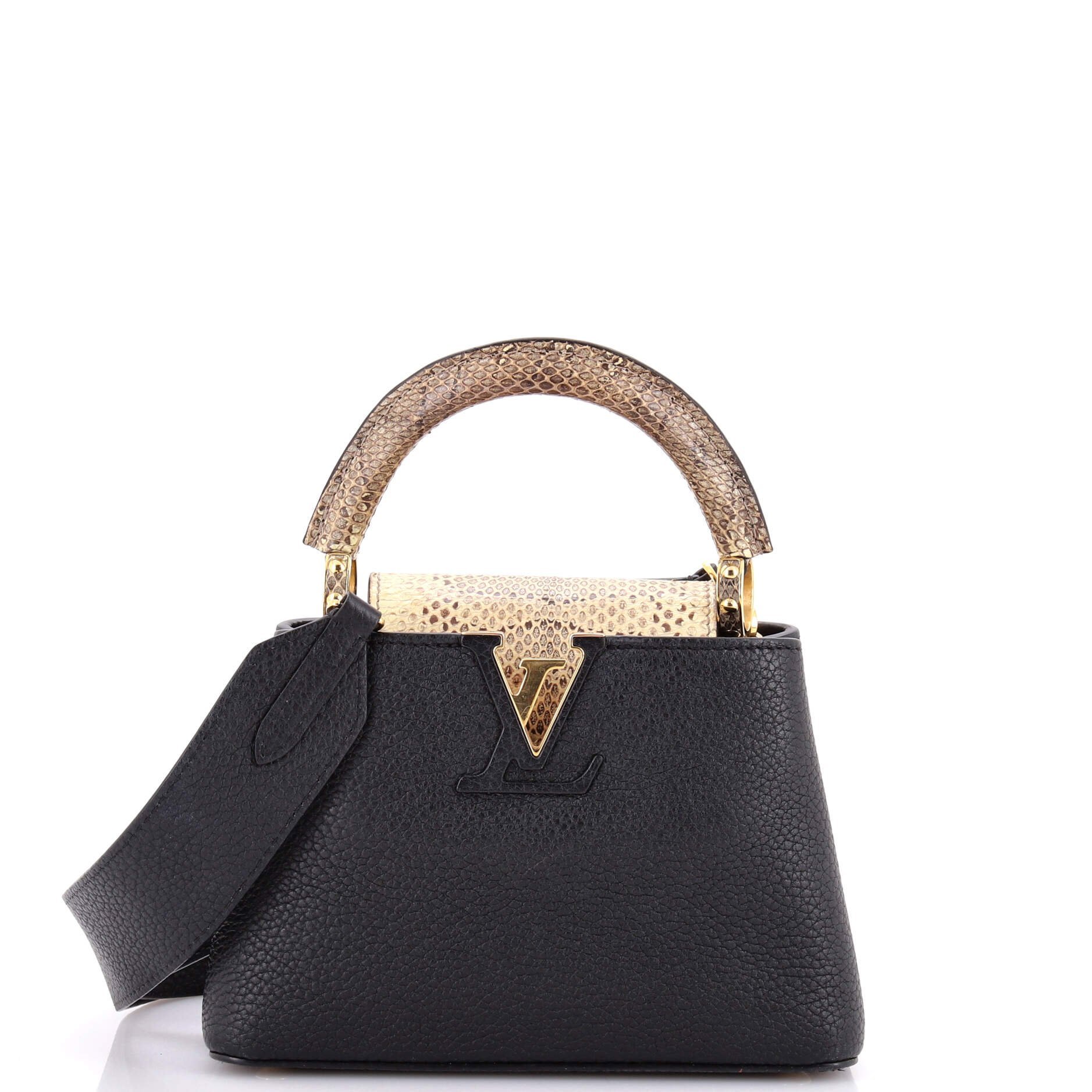 Exotic leathers handbag