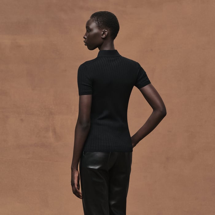 Noir Short-sleeve Polo Shirt