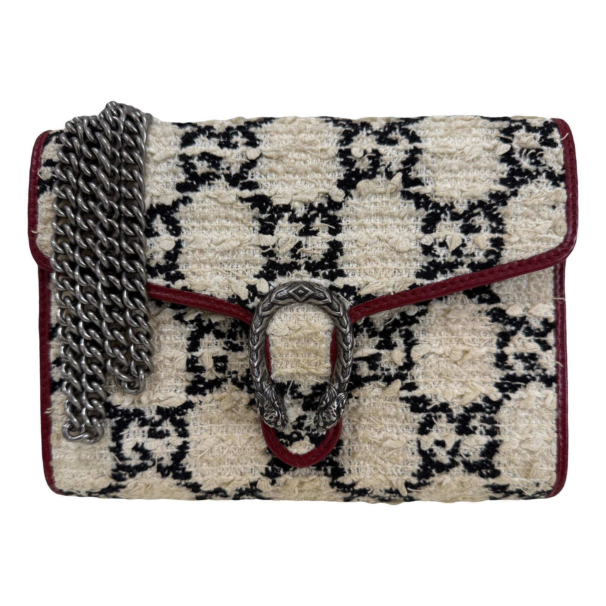 Dionysus Chain Wallet tweed crossbody bag
