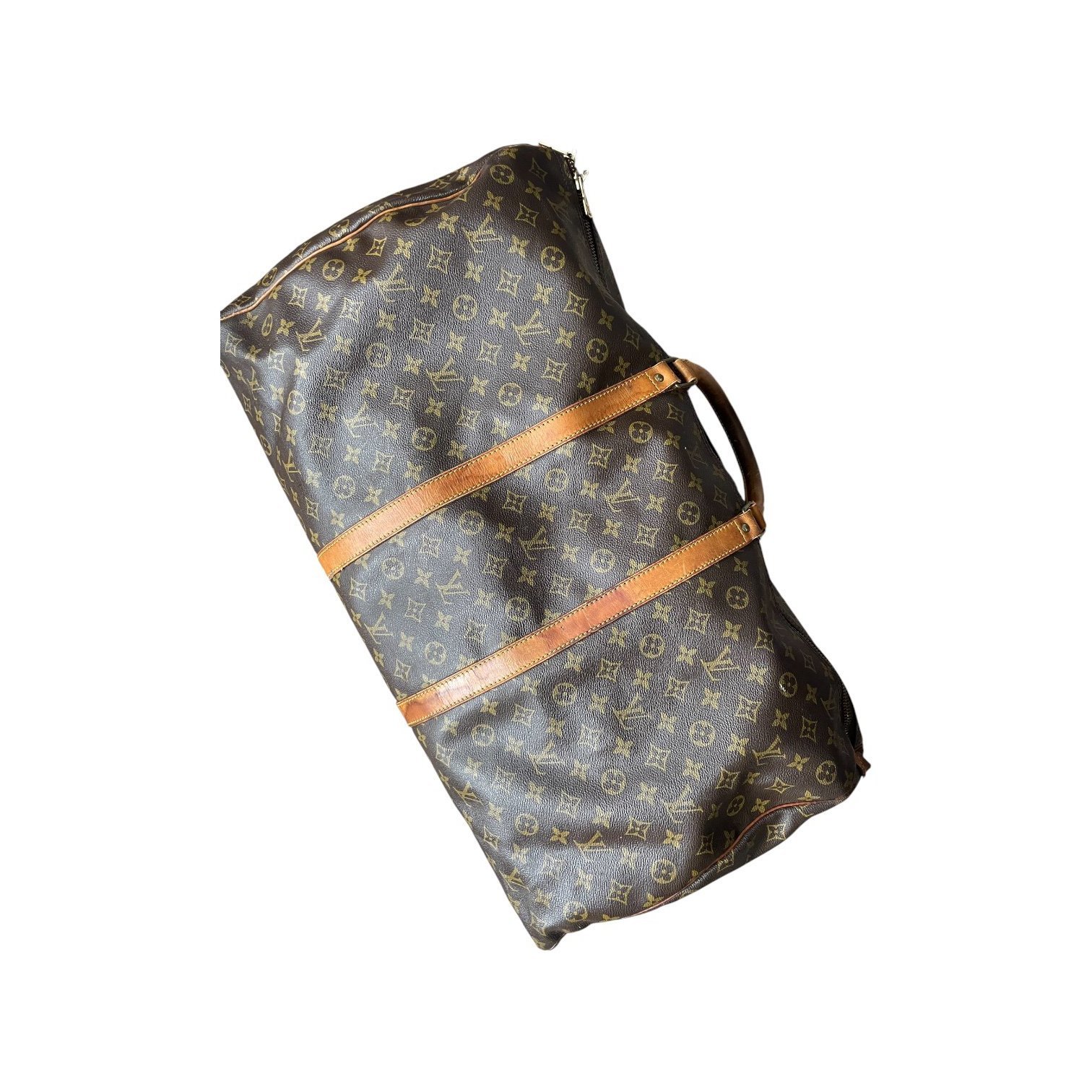 Keepall leather travel bag