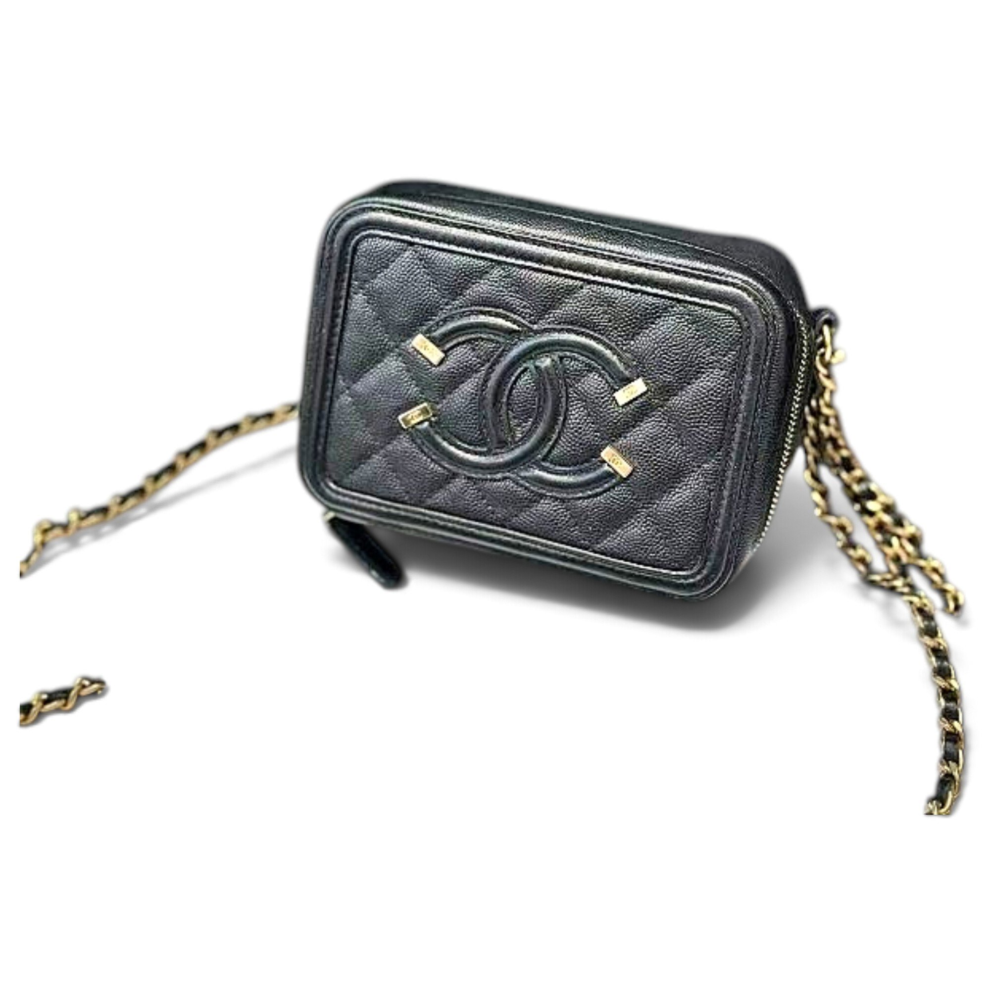 Vanity leather crossbody bag