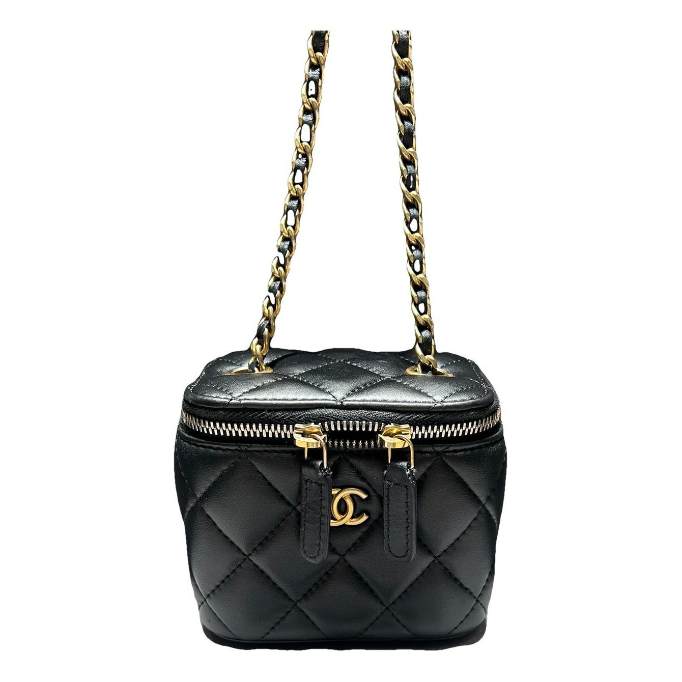 Trendy CC Vanity leather handbag