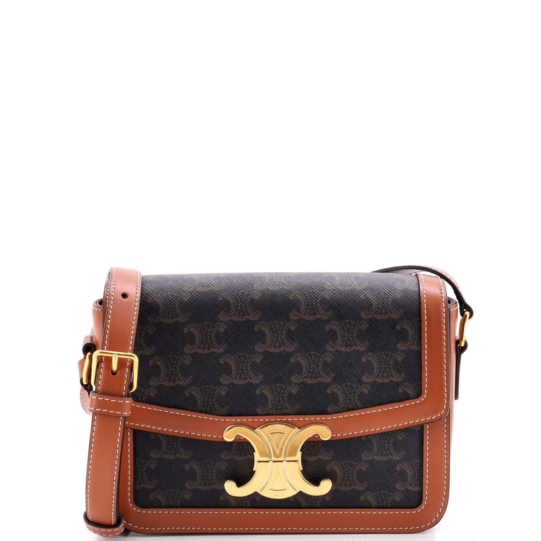 Triomphe Shoulder Bag Triomphe Coated Canvas Teen