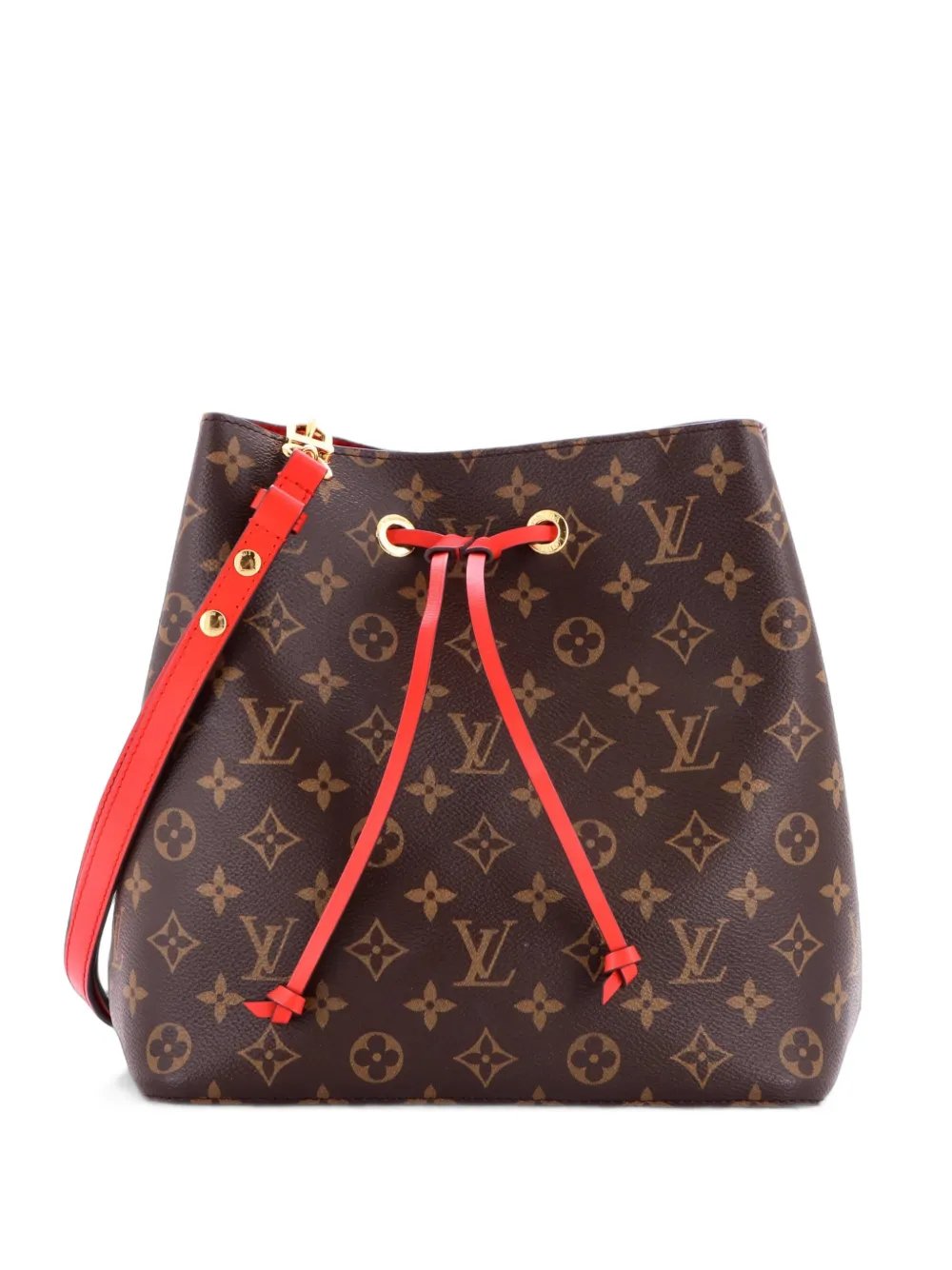 NeoNoe Handbag Monogram Canvas with Leather MM bucket bag