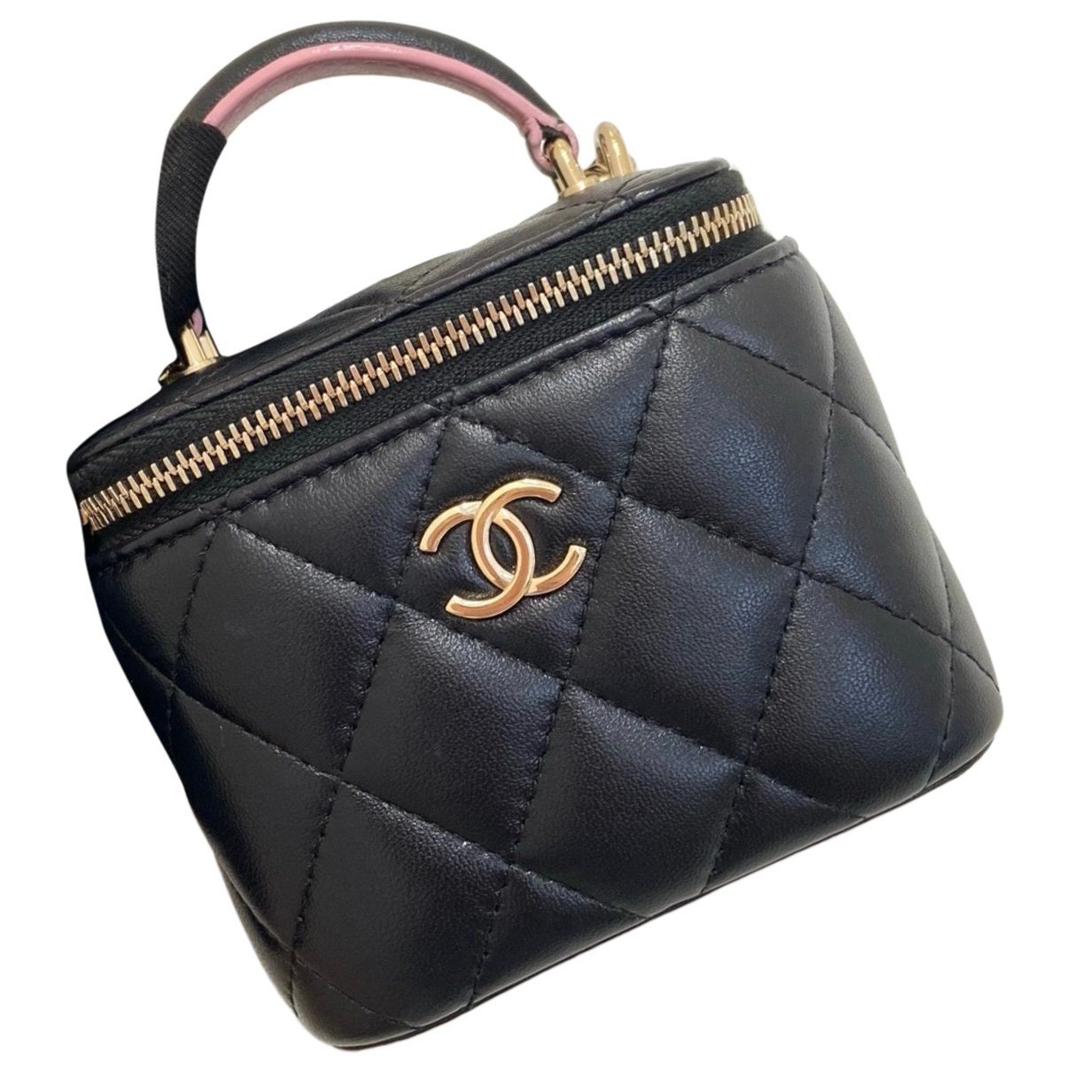 Trendy CC Vanity leather handbag