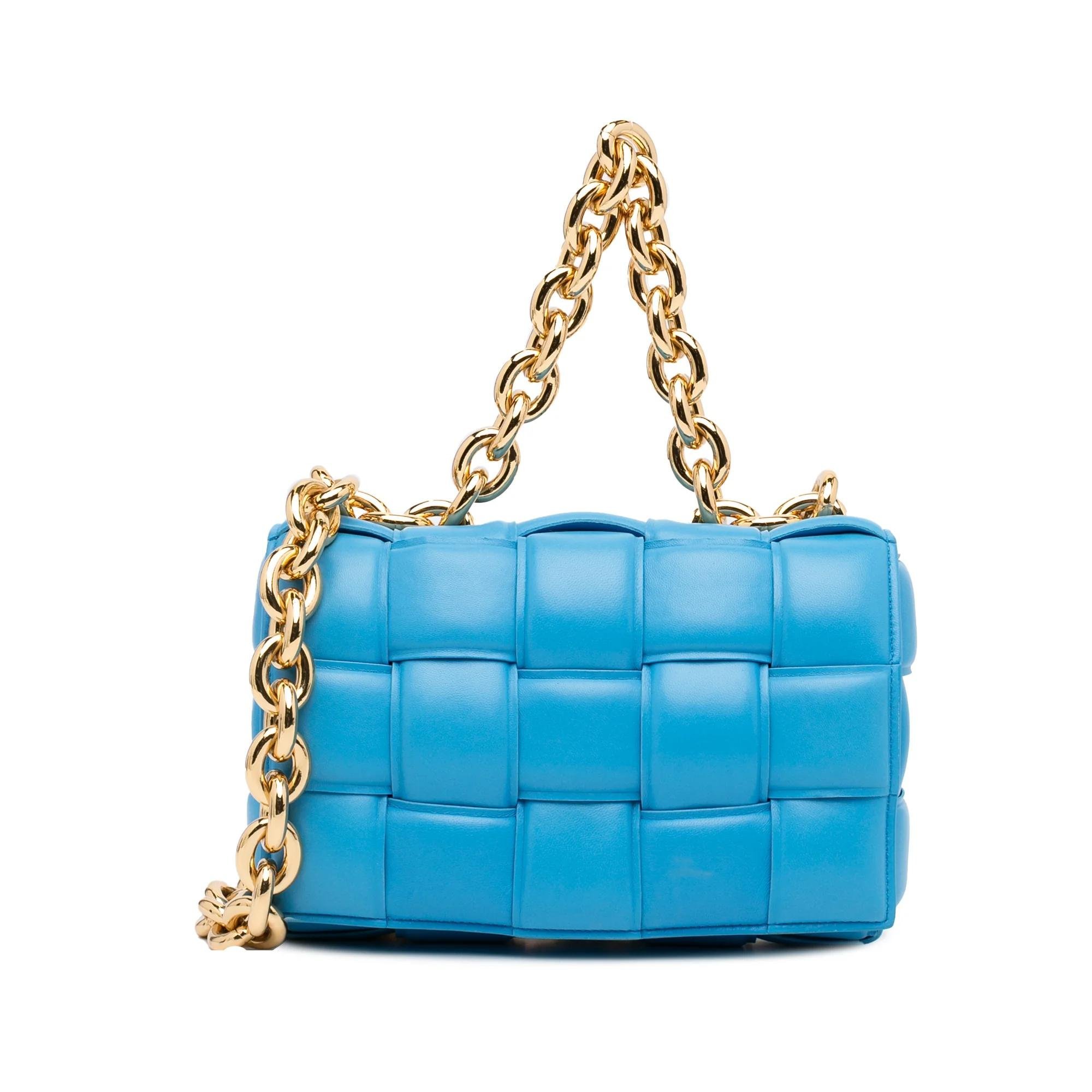 Chain Cassette leather satchel
