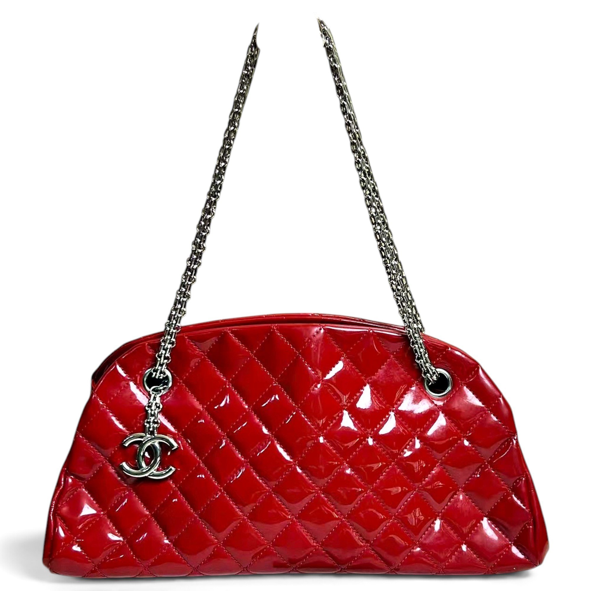 Patent leather bowling bag