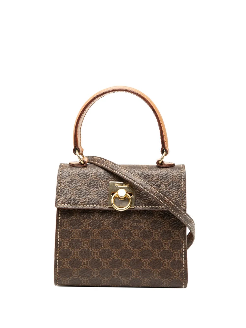 2014 Mini Macadam Coated Canvas Top Handle Bag satchel