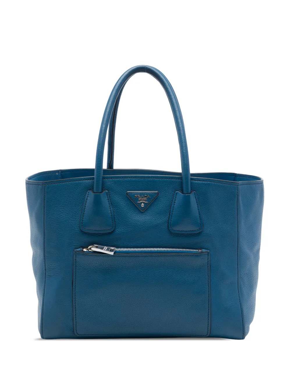 2013-2026 Soft Calf Front Pocket Shopping Tote satchel