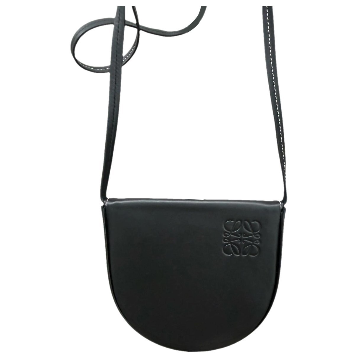 Heel leather handbag