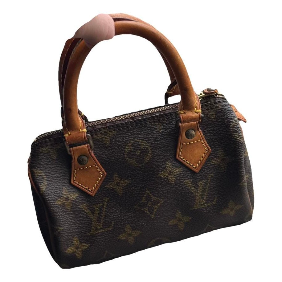 Nano Speedy / Mini HL leather handbag