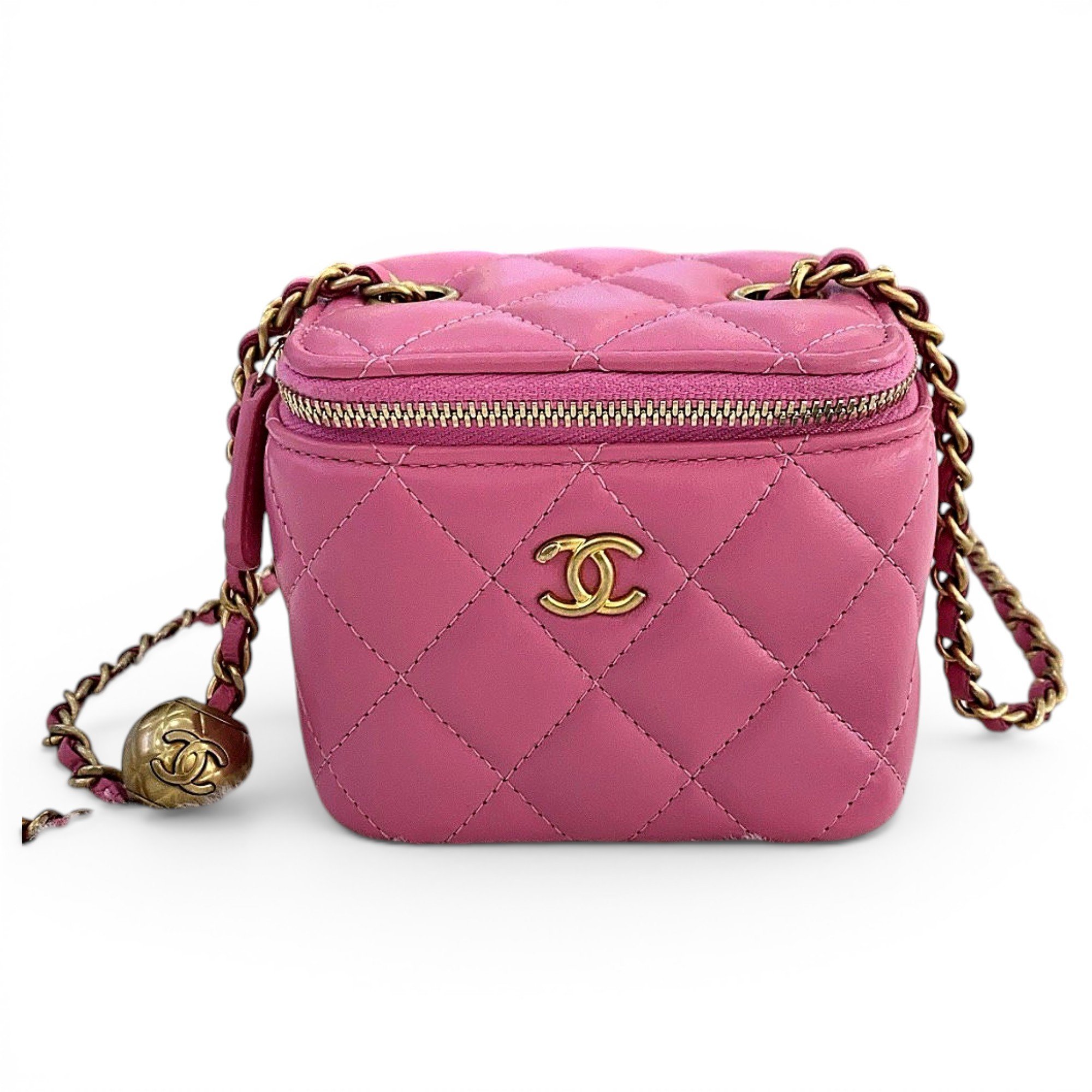 Trendy CC Vanity leather handbag