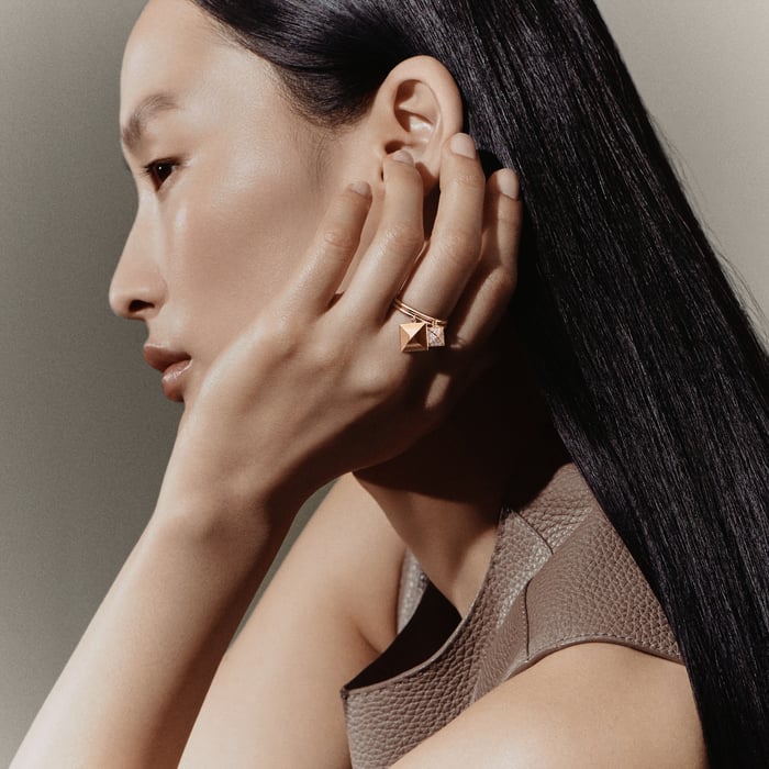Sans Coloris Hermès Clou d'H Ring