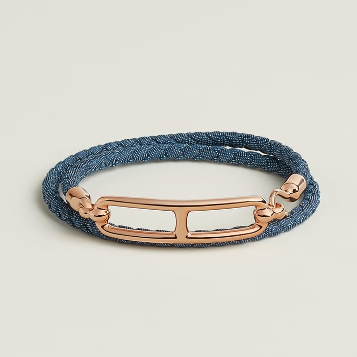 Jean Brut Roulis Double Tour Jean Bracelet
