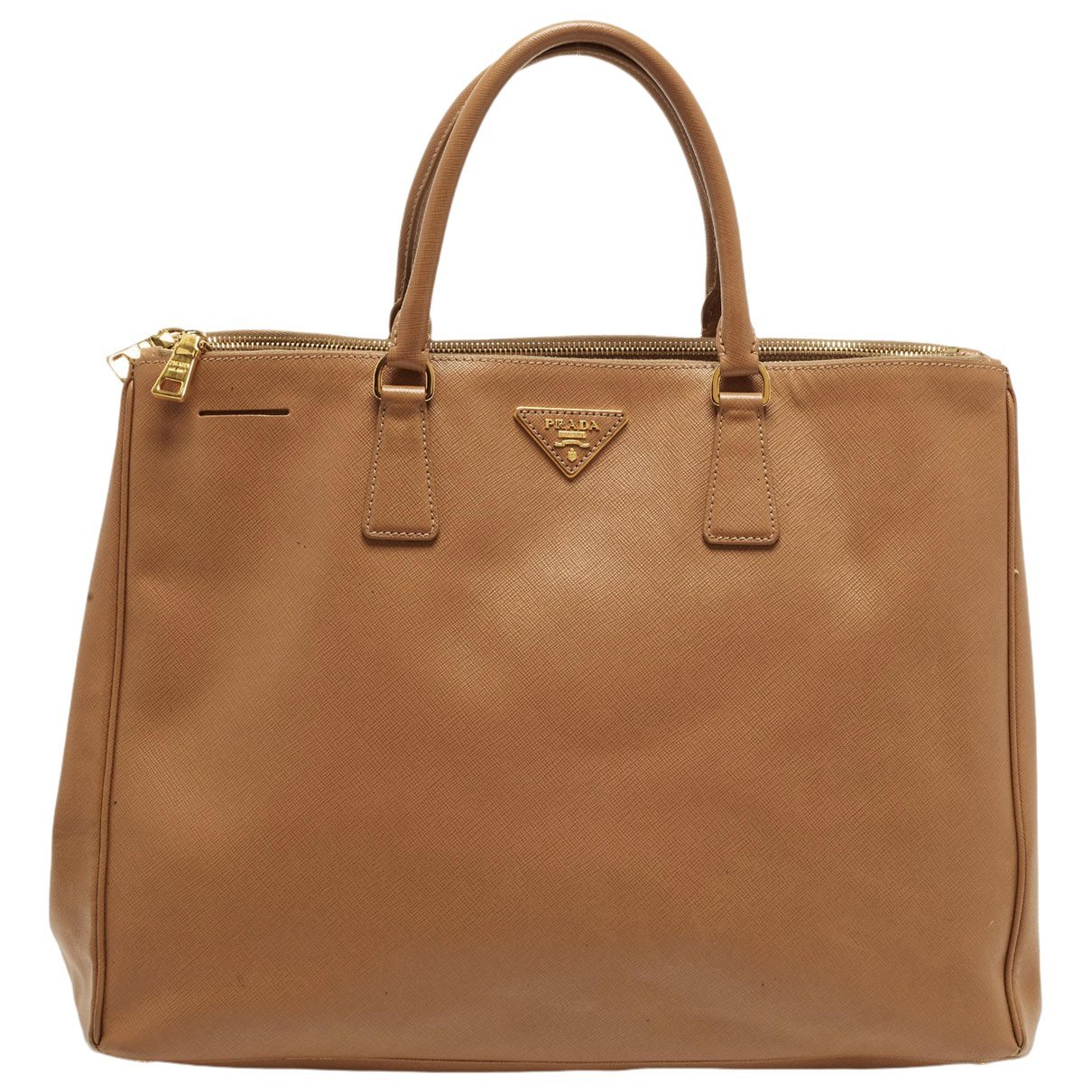 Double leather tote