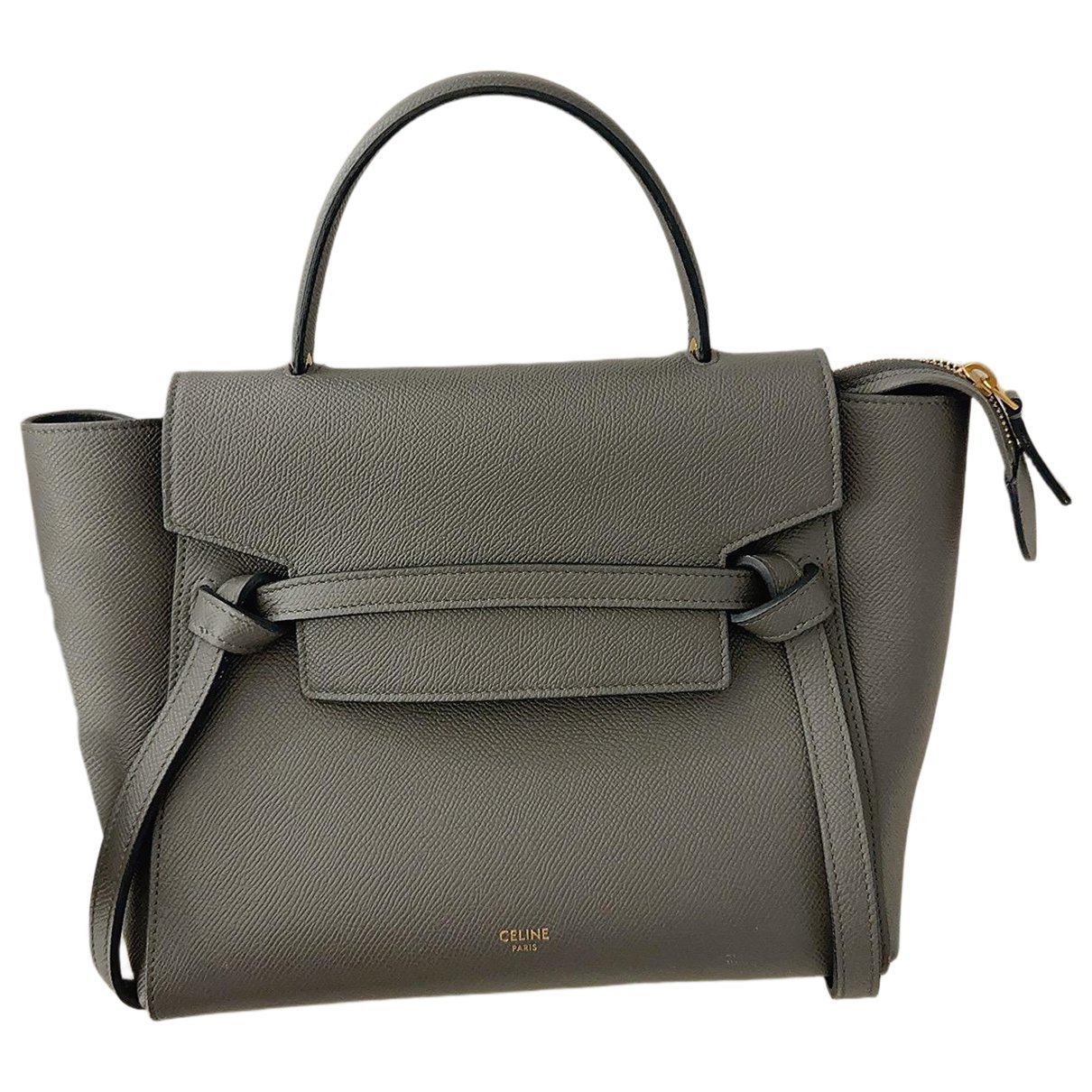 Belt leather handbag
