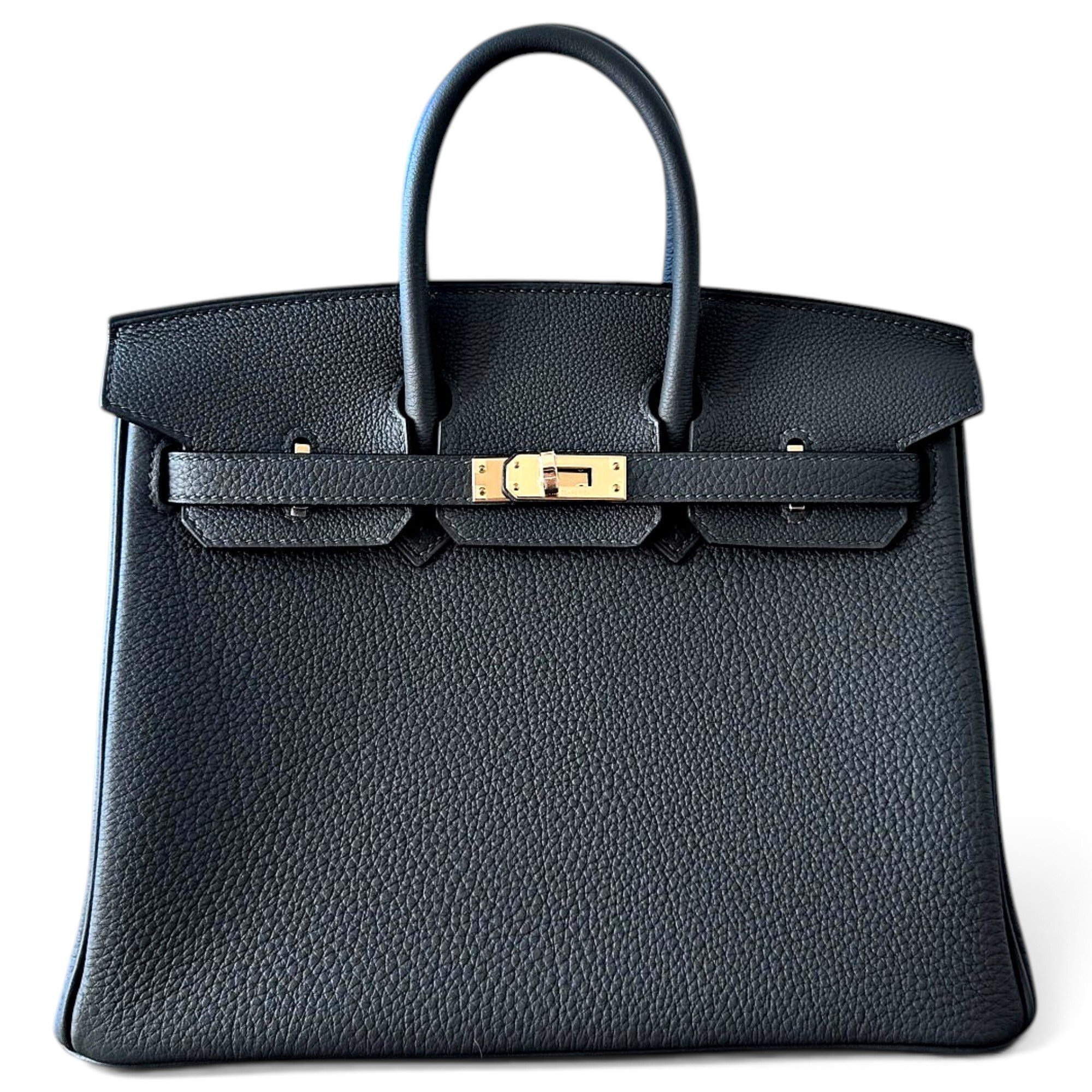Birkin 25 leather handbag