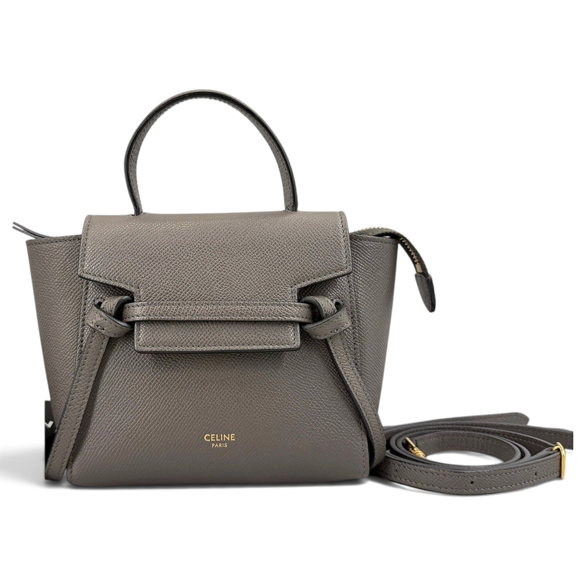 Belt leather handbag