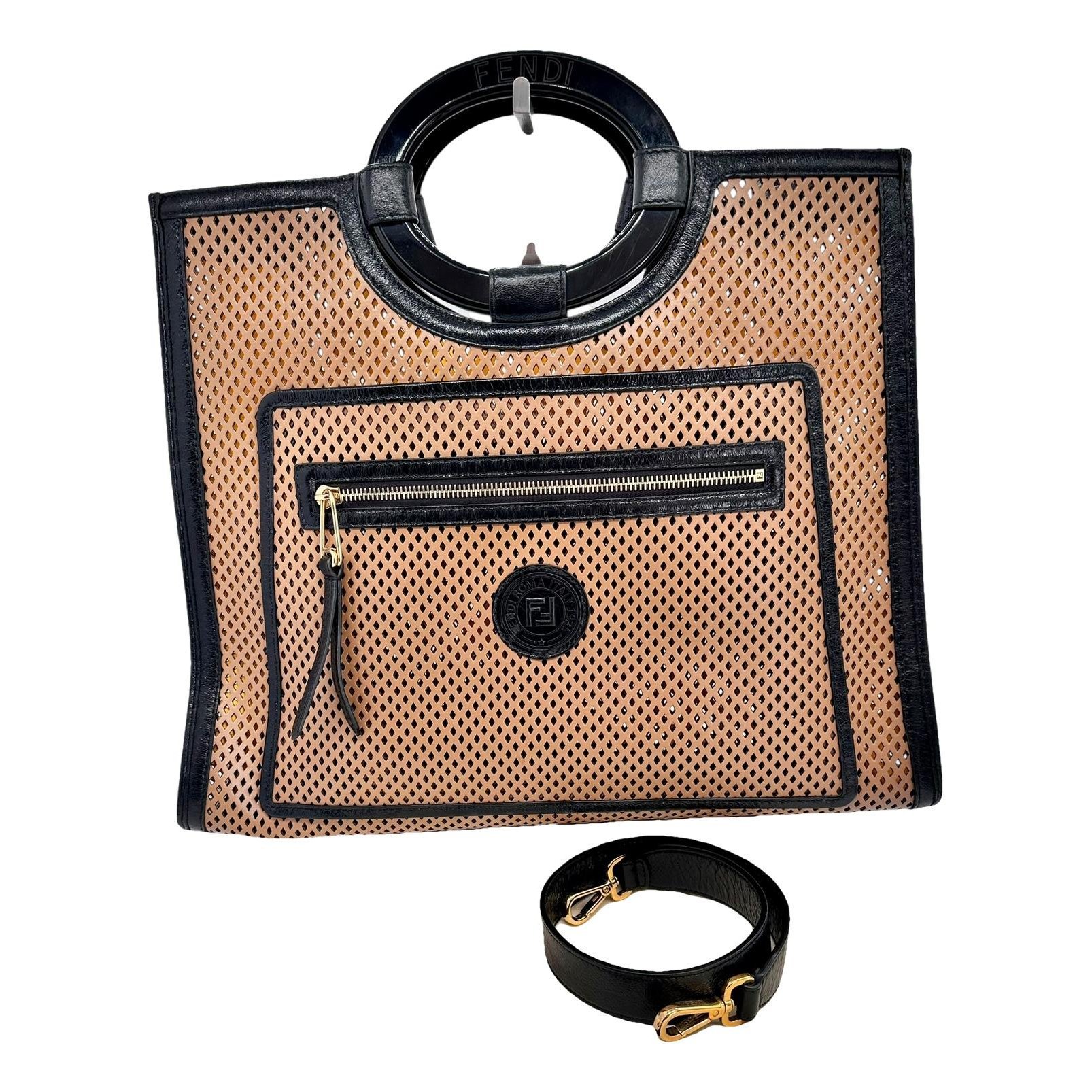Runaway Shopping leather tote