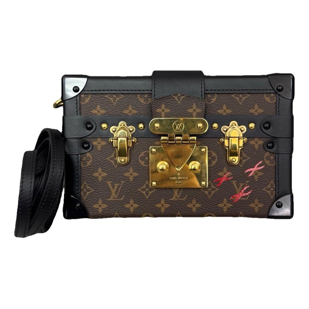 Petite Malle leather handbag