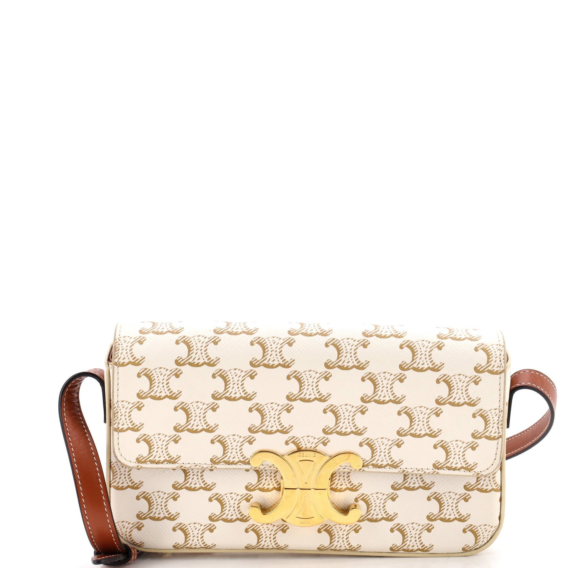 Triomphe East-West Shoulder Bag Triomphe Coated Canvas