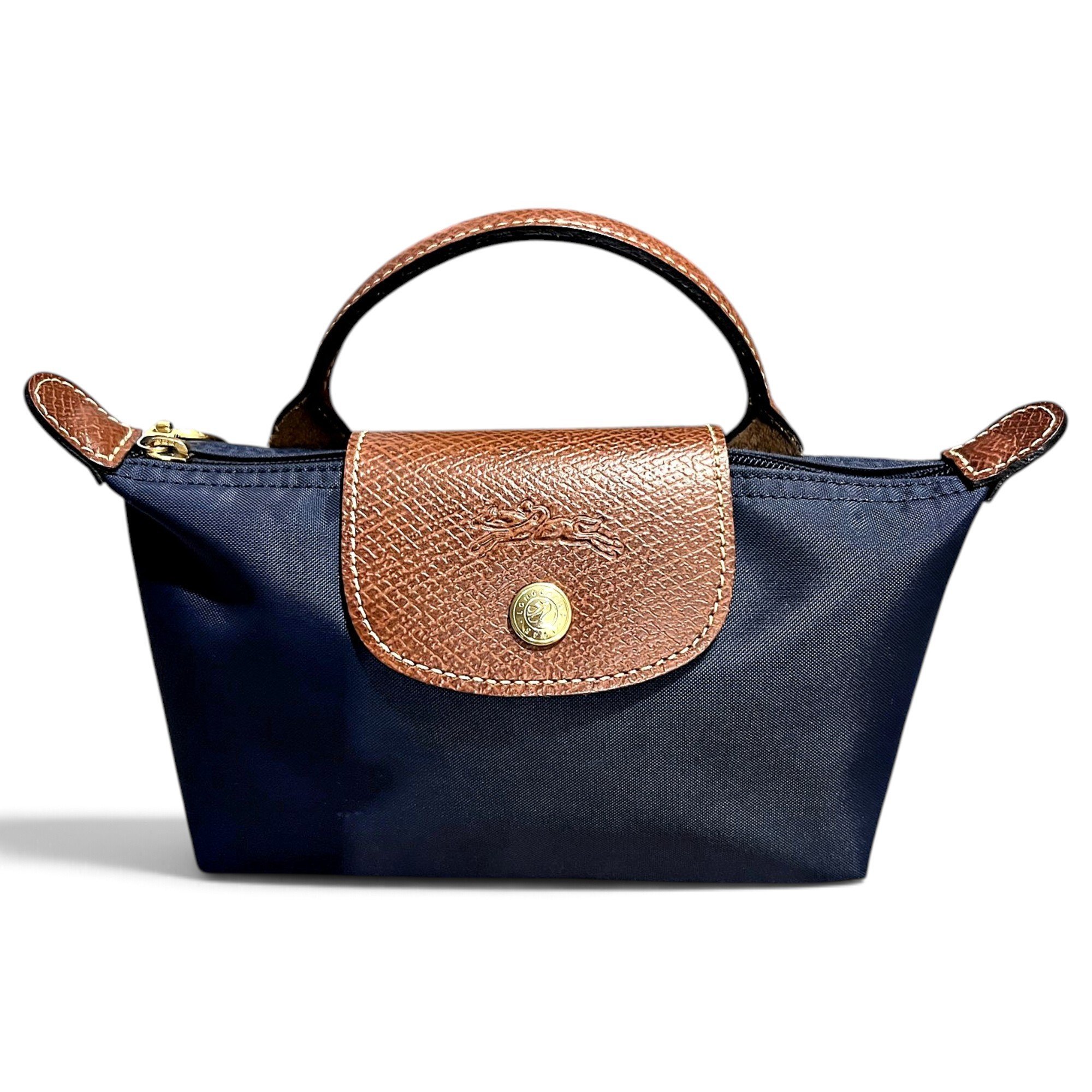 Pliage leather mini bag