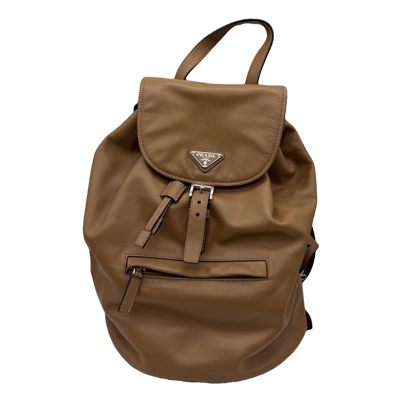 Leather backpack