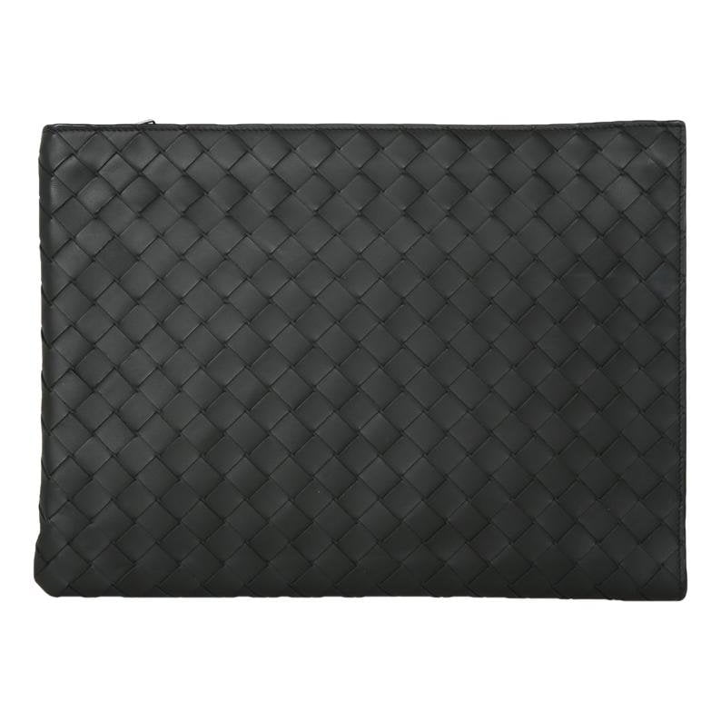 Leather clutch bag