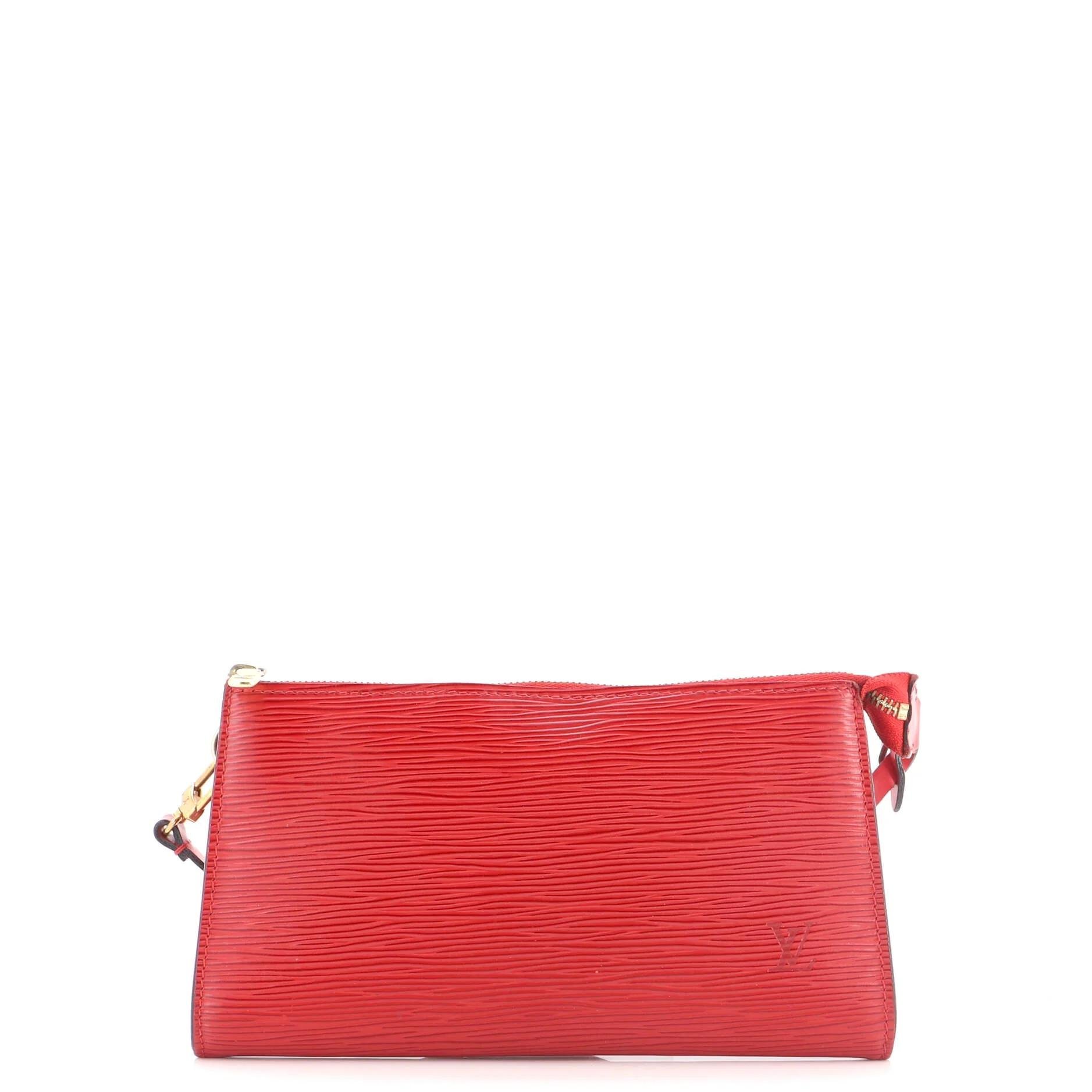 Leather clutch bag