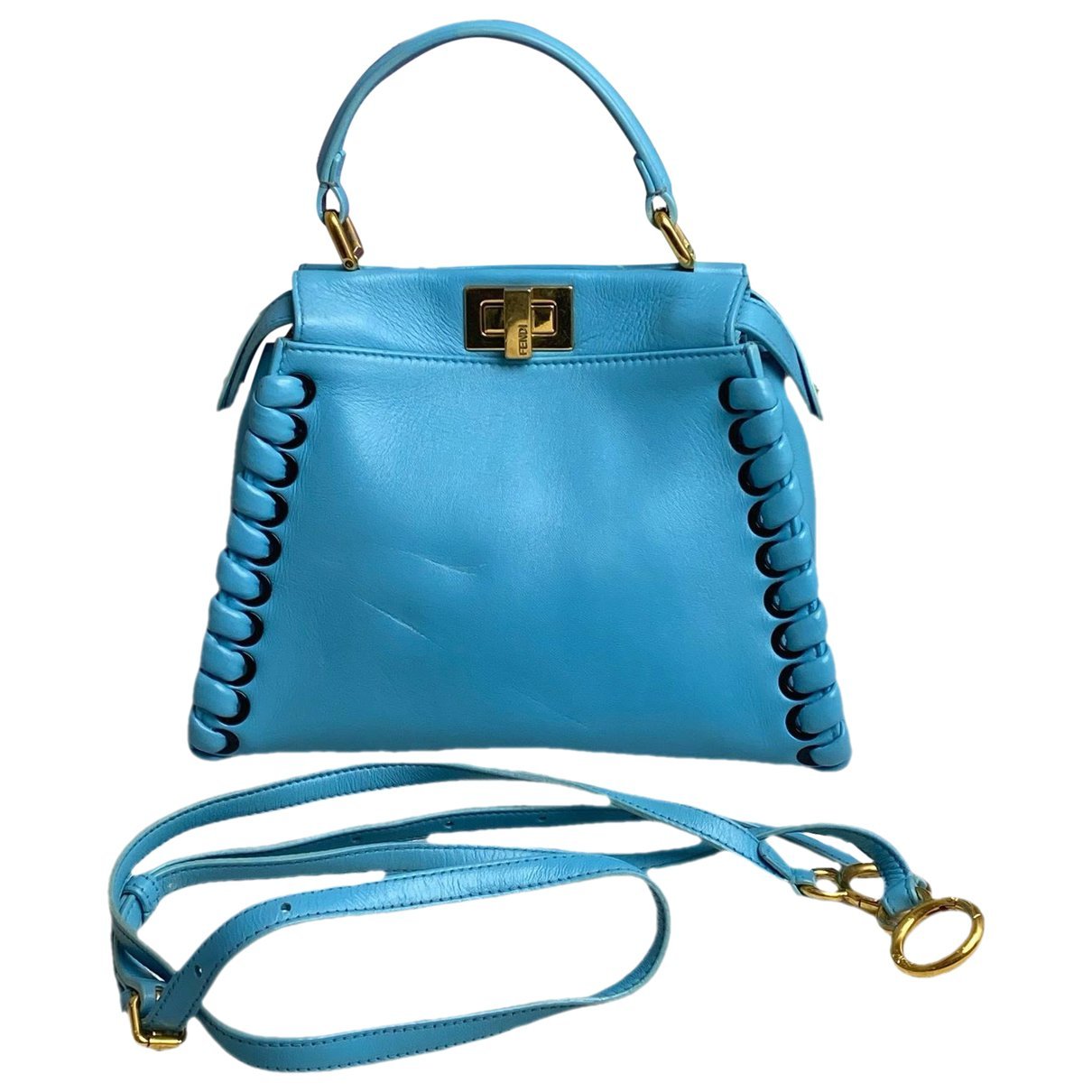 Peekaboo leather handbag