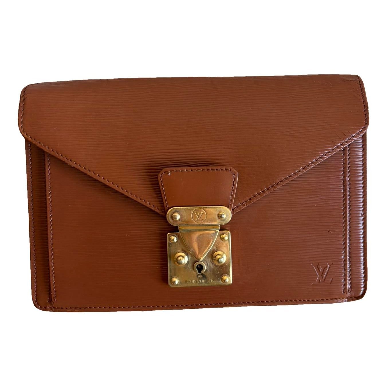 Sellier leather clutch bag