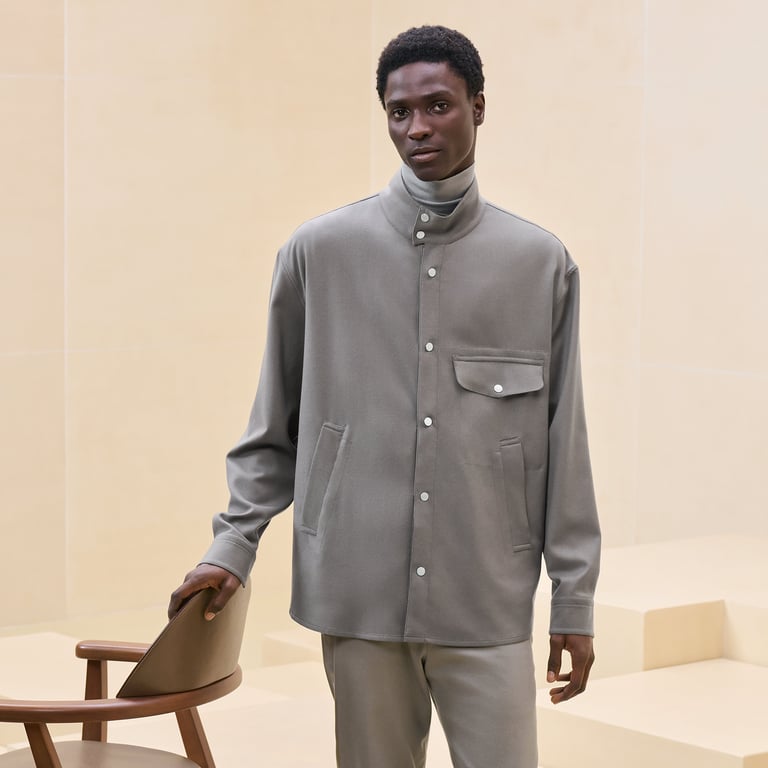 "Poches superposees" overshirt