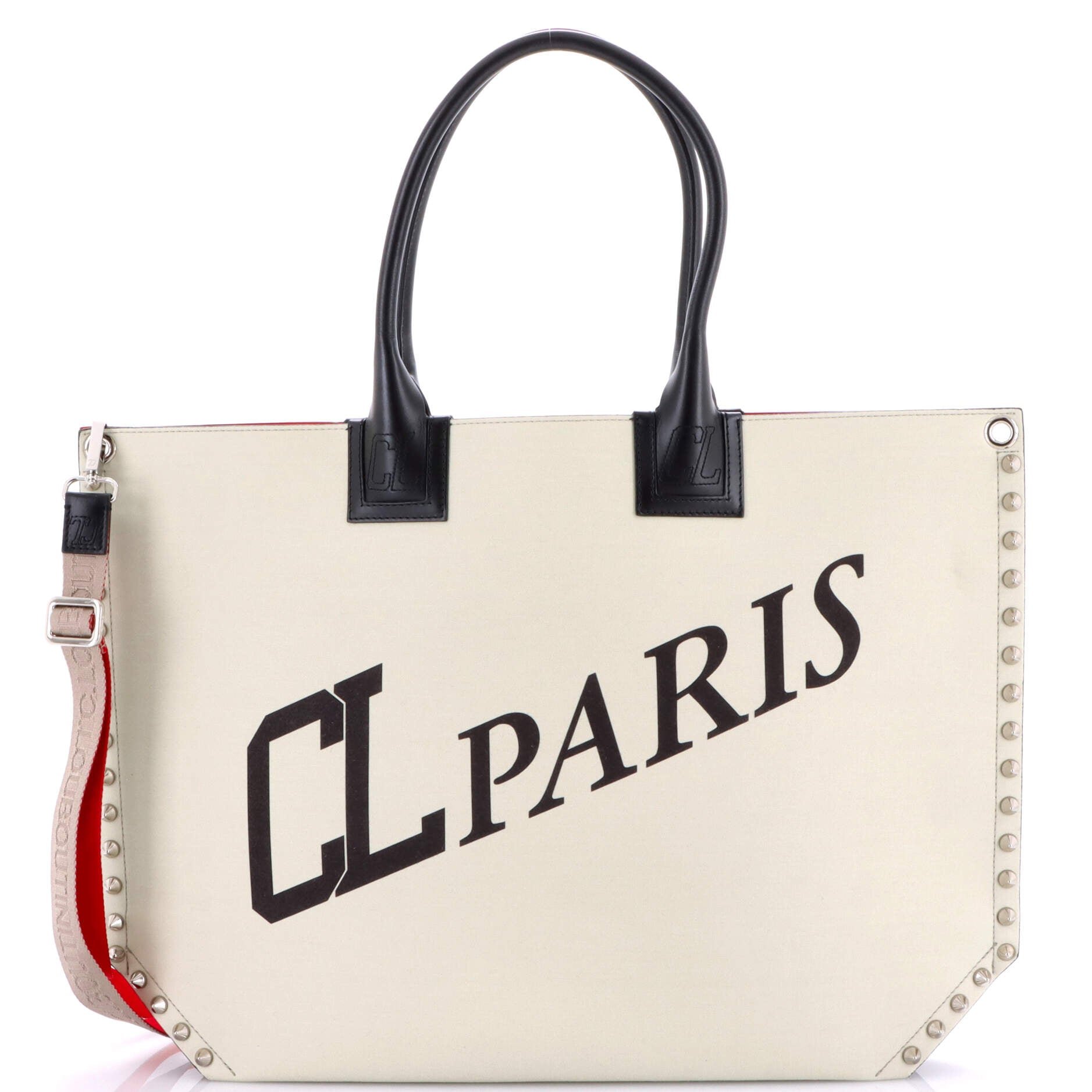 Christian Louboutin Cabalou Tote Printed Canvas