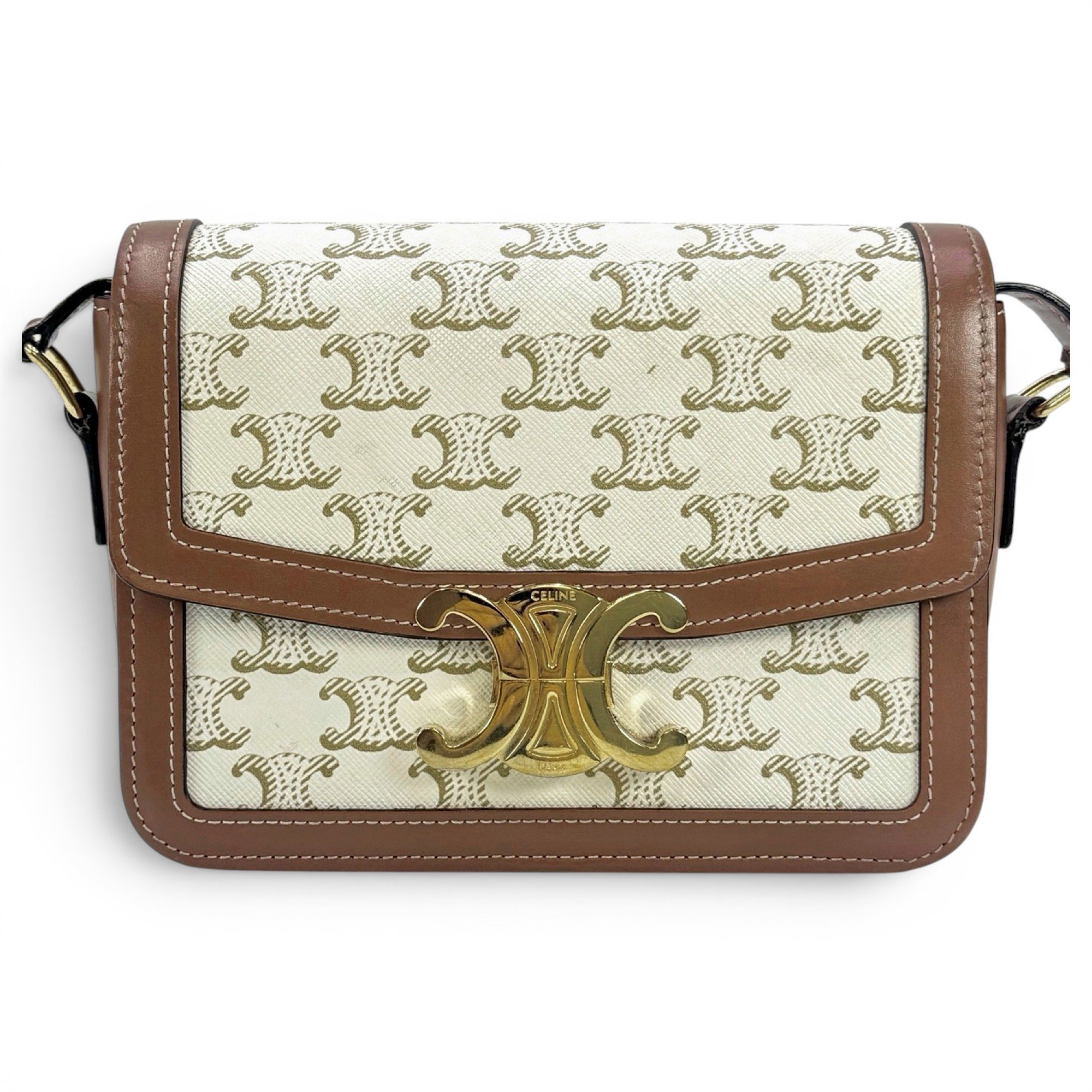 Triomphe leather handbag