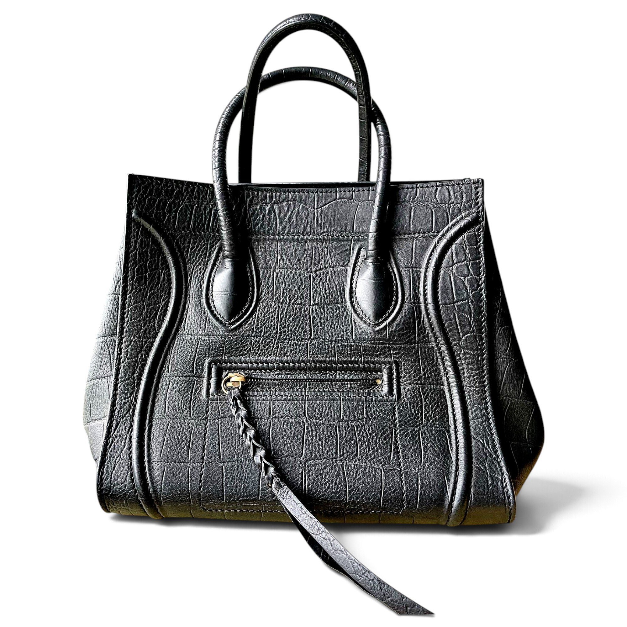 Luggage leather handbag
