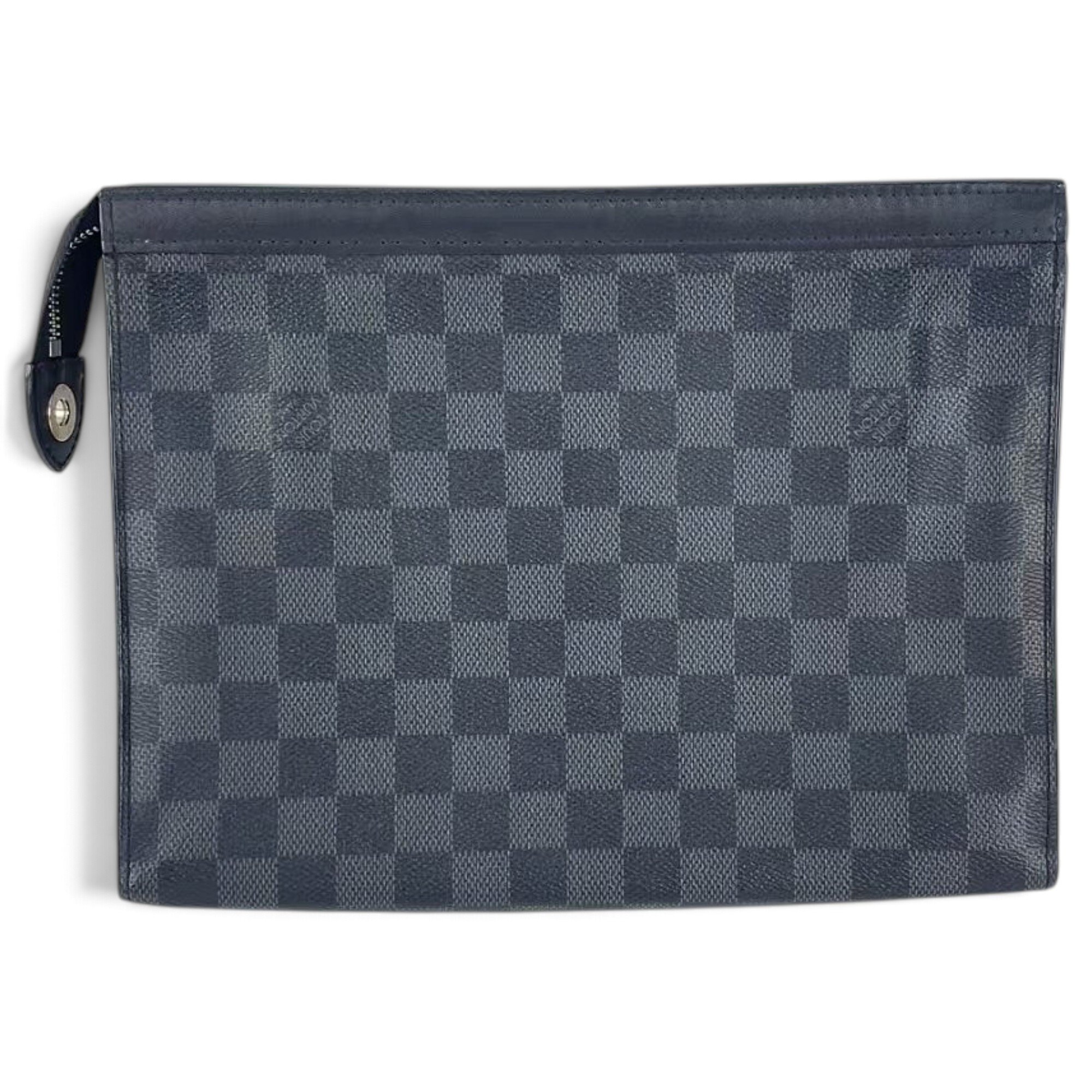 Leather clutch bag