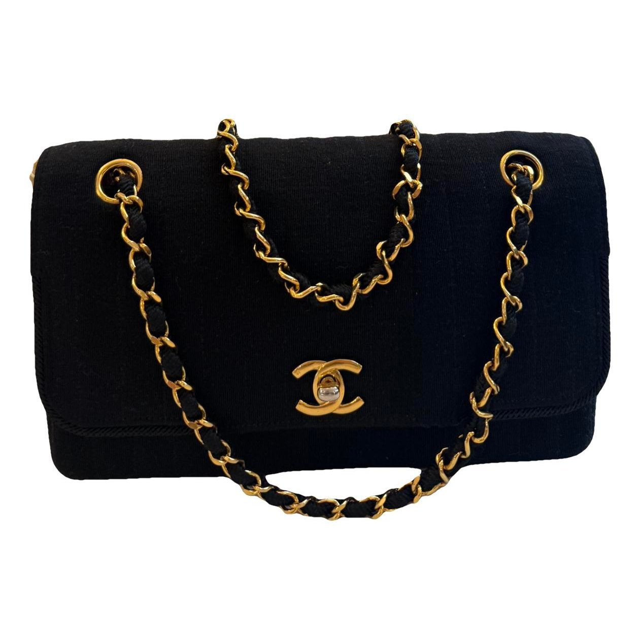 Trendy CC Flap cloth handbag