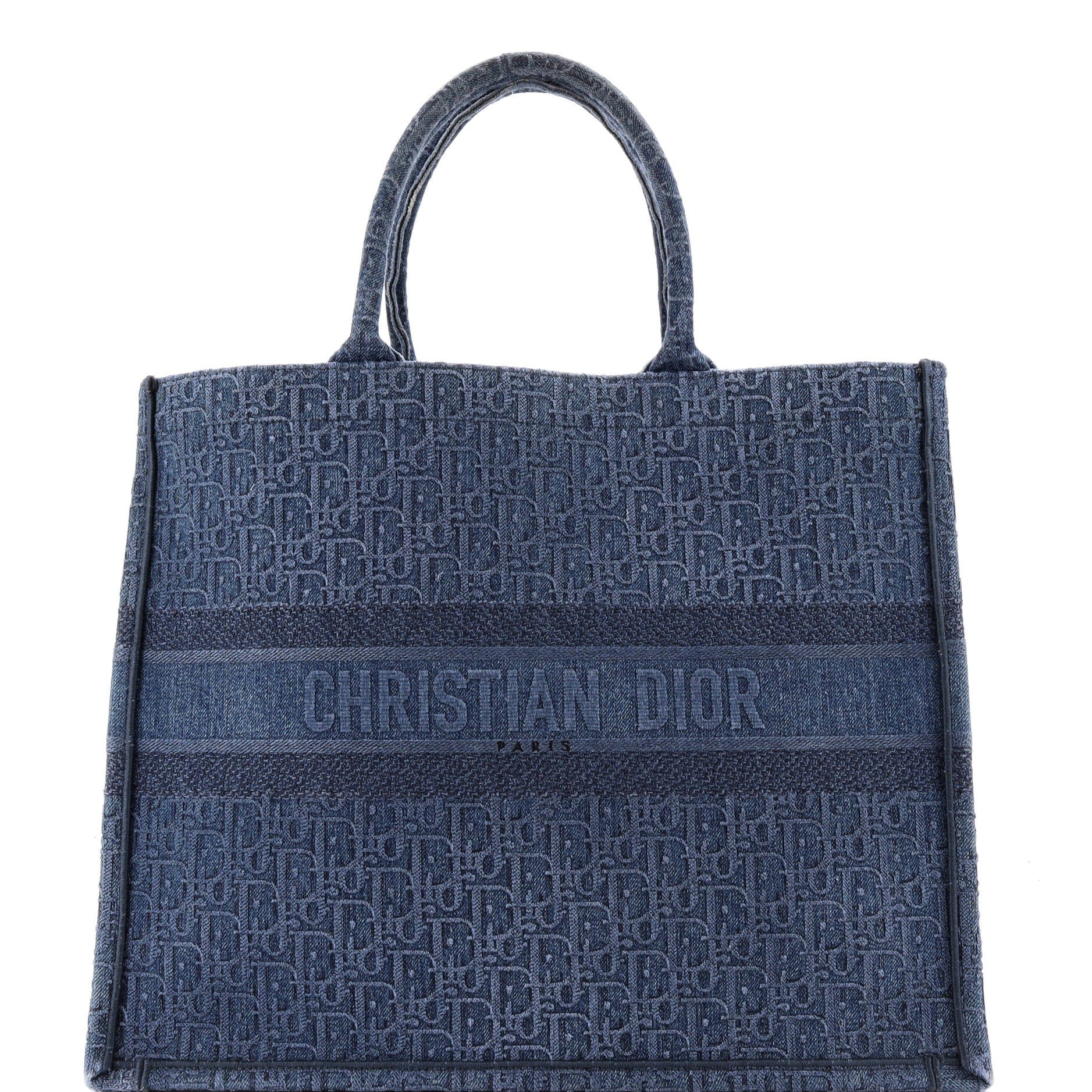 Book Tote Oblique Denim Large